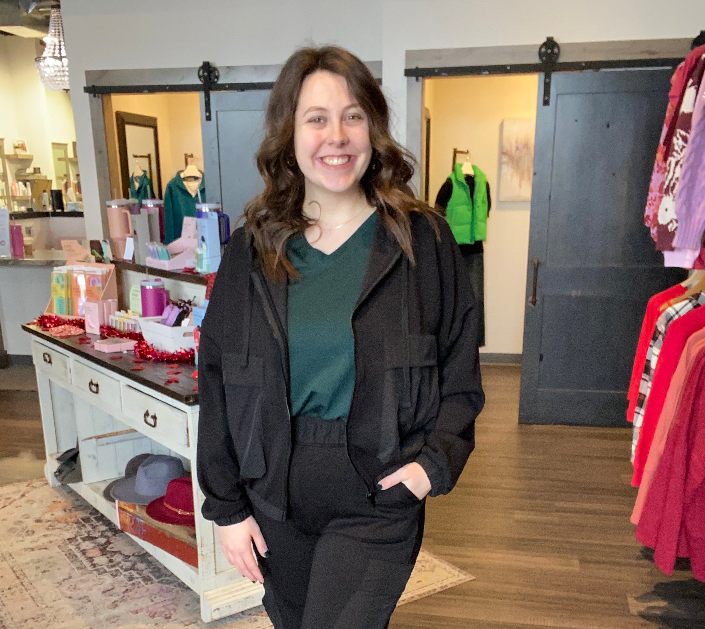 Scuba Hoodie Jacket-The Funky Zebra Ames-The Funky Zebra Ames, Women's Fashion Boutique in Ames, Iowa