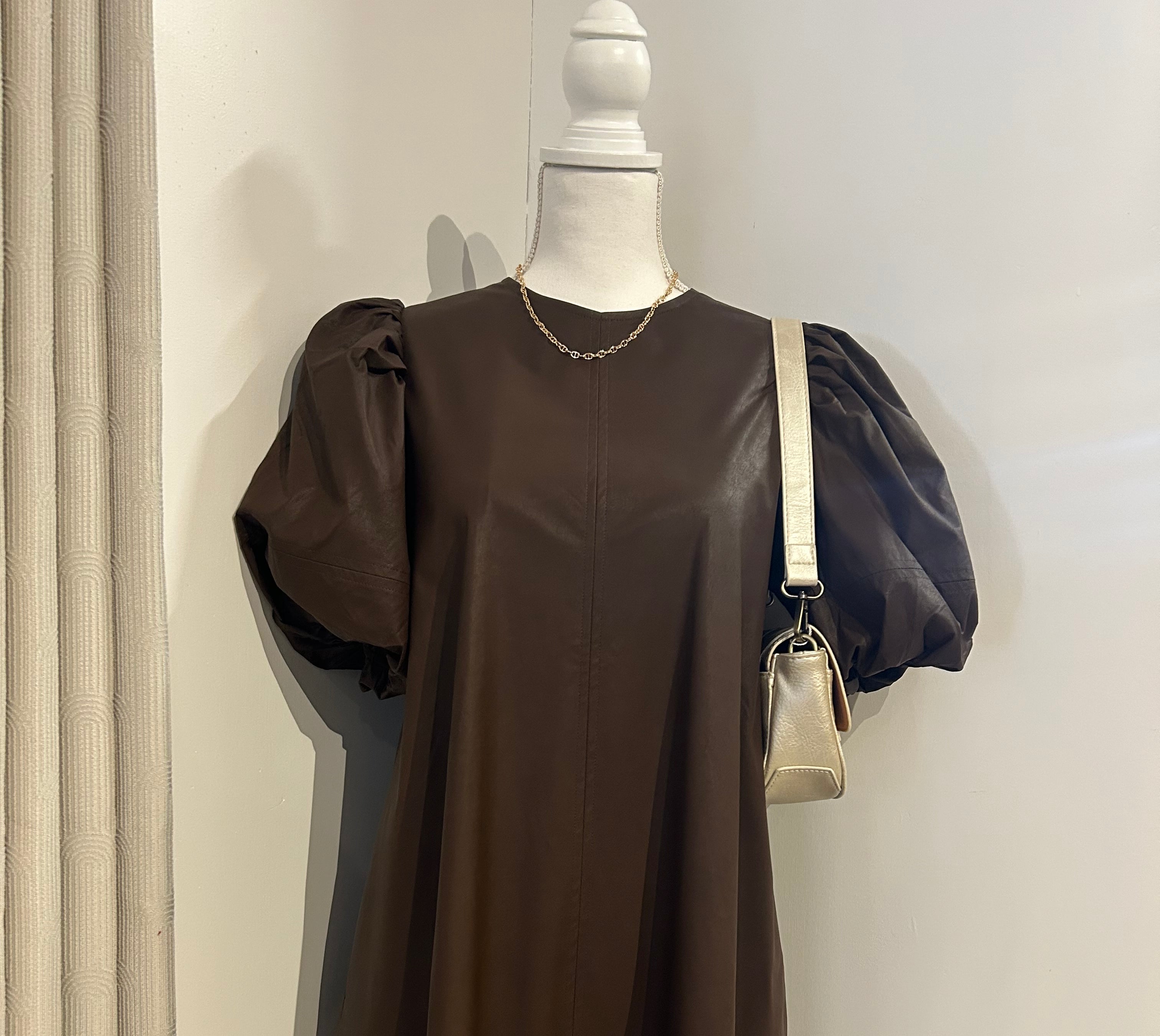 Katerina Leather Tunic Dress-Dresses-Pinch-The Funky Zebra Ames, Women's Fashion Boutique in Ames, Iowa