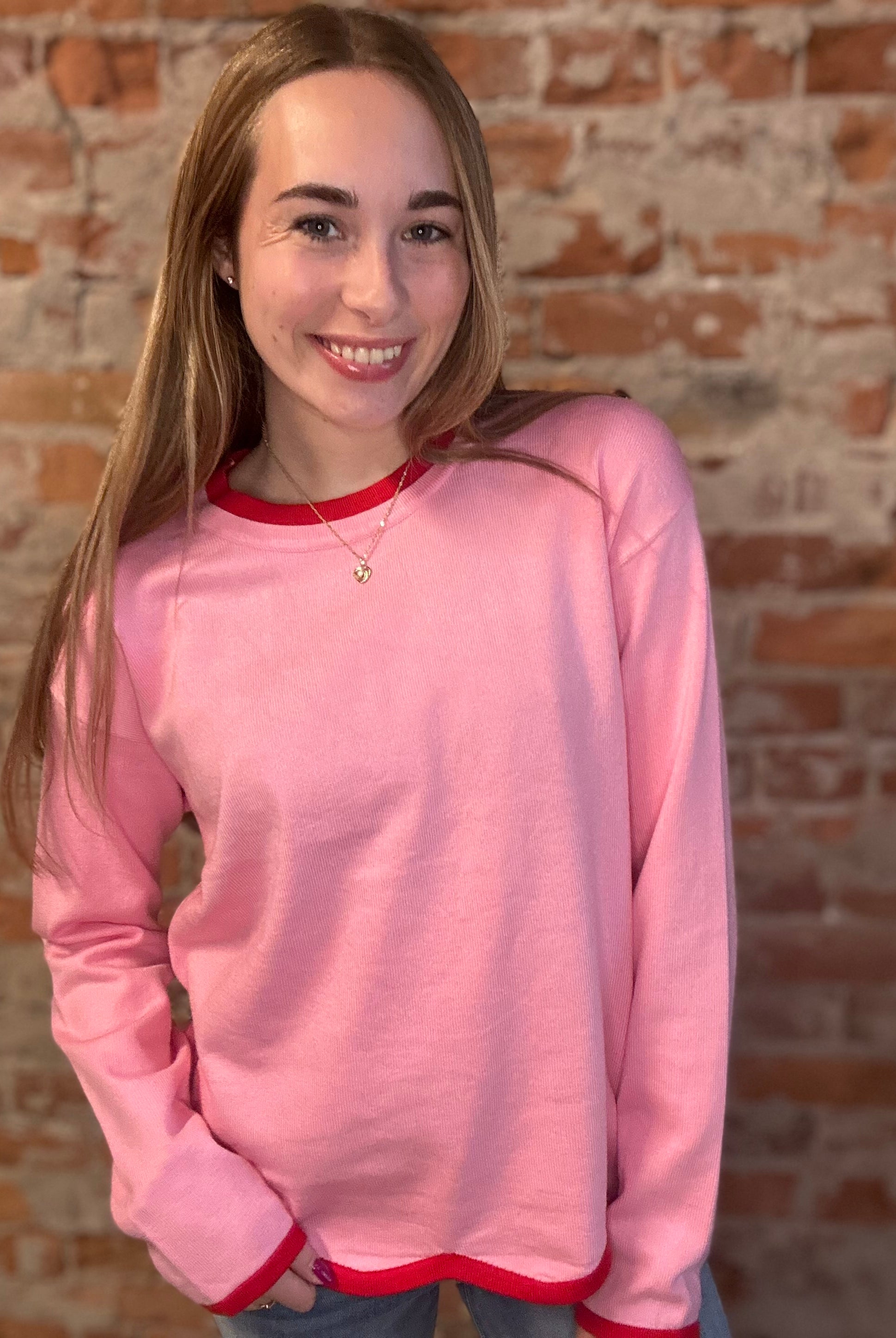 Briana Scalloped Sweater-apparel-Staccato-The Funky Zebra Ames, Women's Fashion Boutique in Ames, Iowa