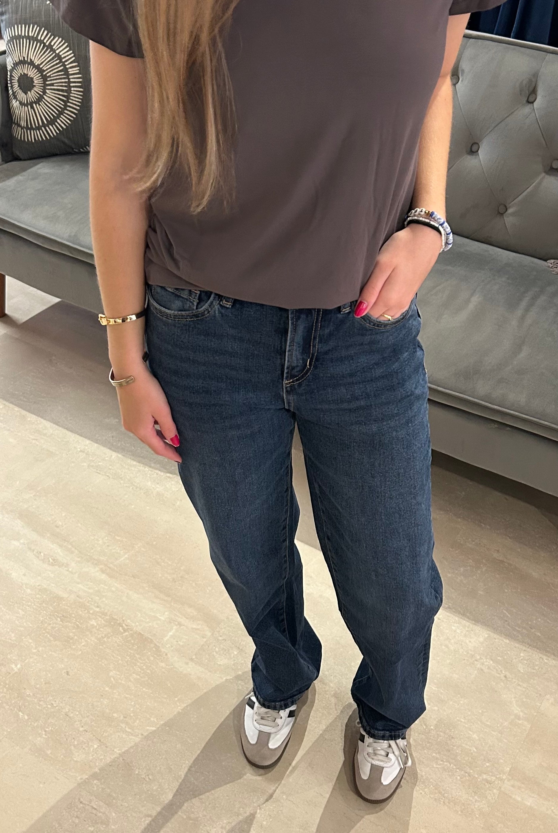 Midnight Loose Straight Denim-Jeans-Mica-The Funky Zebra Ames, Women's Fashion Boutique in Ames, Iowa