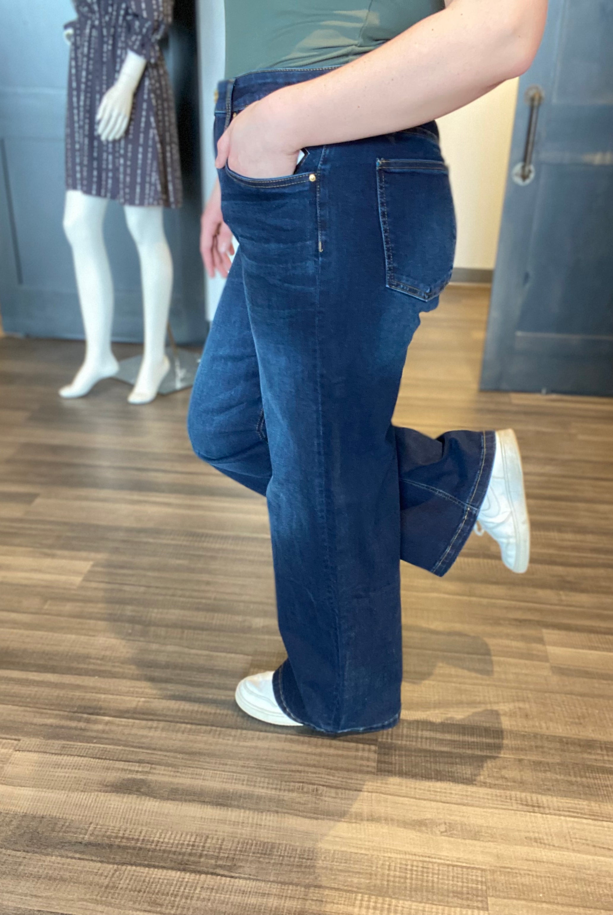 Lilly Wide Leg Jean-Jeans-The Funky Zebra Ames-The Funky Zebra Ames, Women's Fashion Boutique in Ames, Iowa