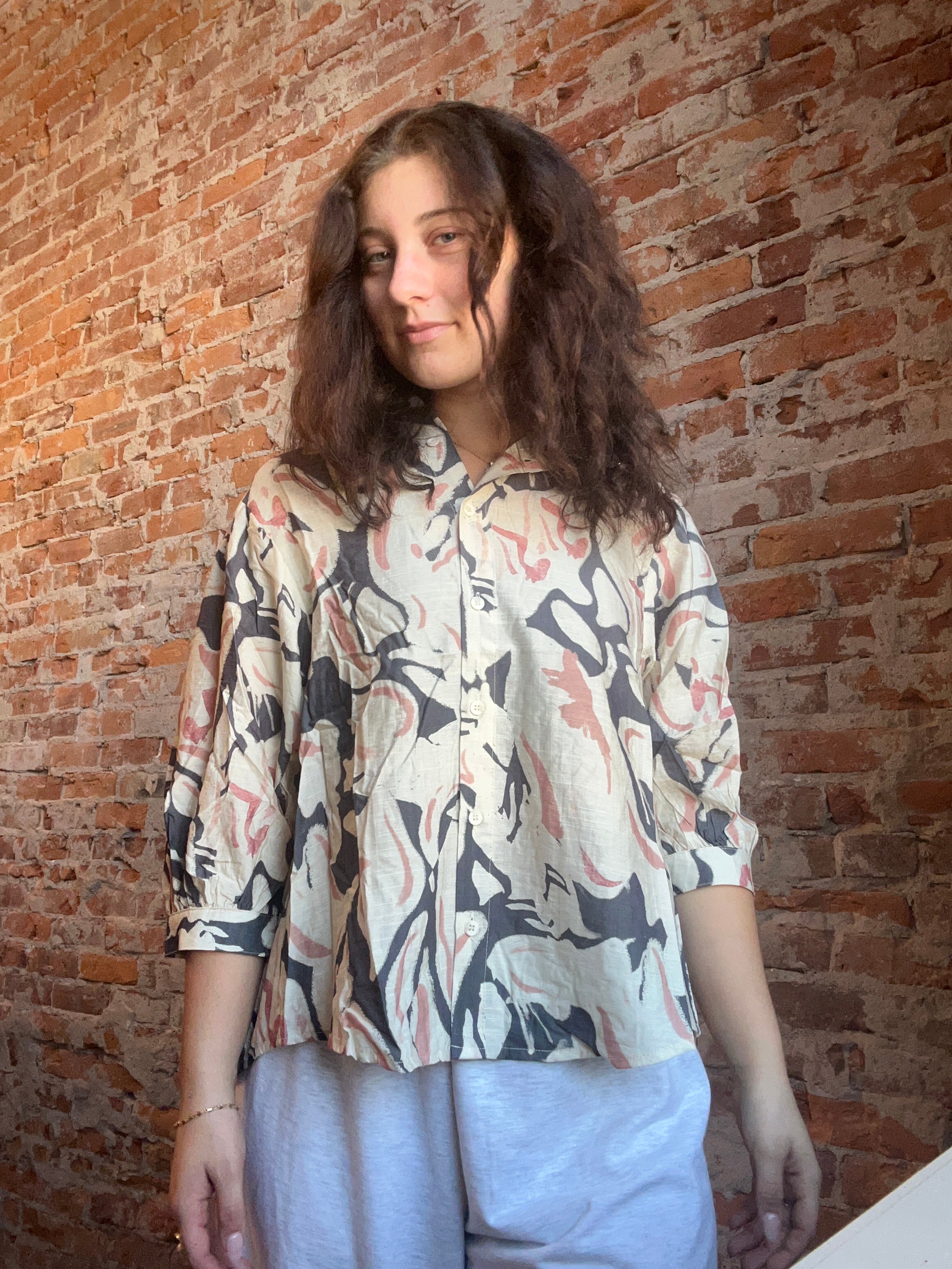 Charlie Printed Top-apparel-Ellison-The Funky Zebra Ames, Women's Fashion Boutique in Ames, Iowa