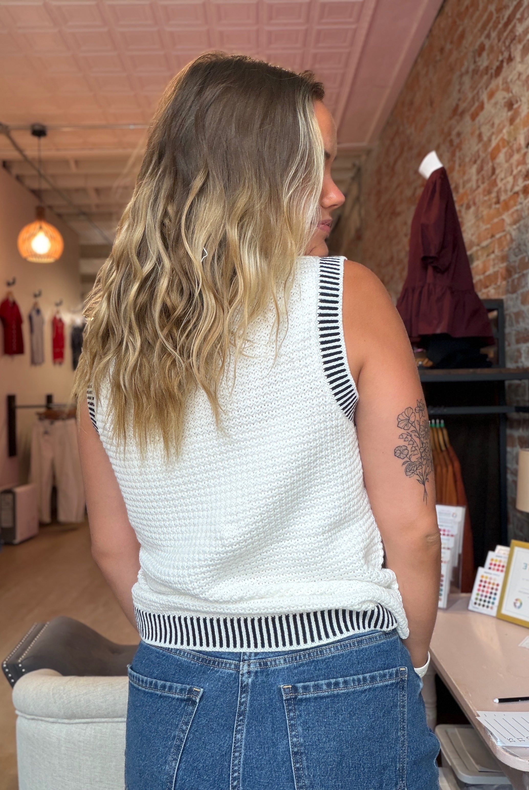 Delaney Ribbed Waffle Sweater-2 Colors-Sweaters-Staccato-The Funky Zebra Ames, Women's Fashion Boutique in Ames, Iowa