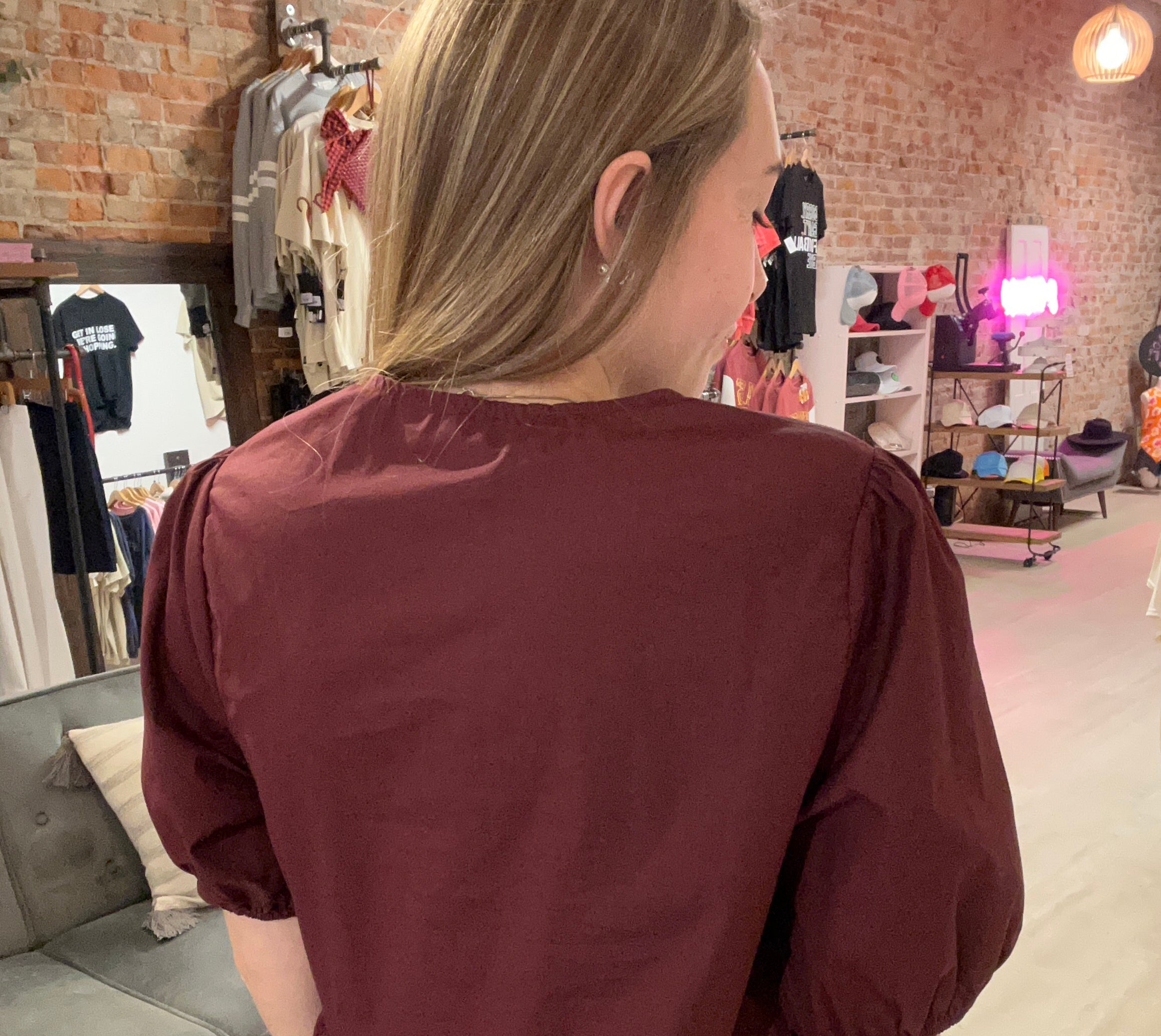 Sienna Puff Sleeve Top-Short Sleeves-Gilli-The Funky Zebra Ames, Women's Fashion Boutique in Ames, Iowa