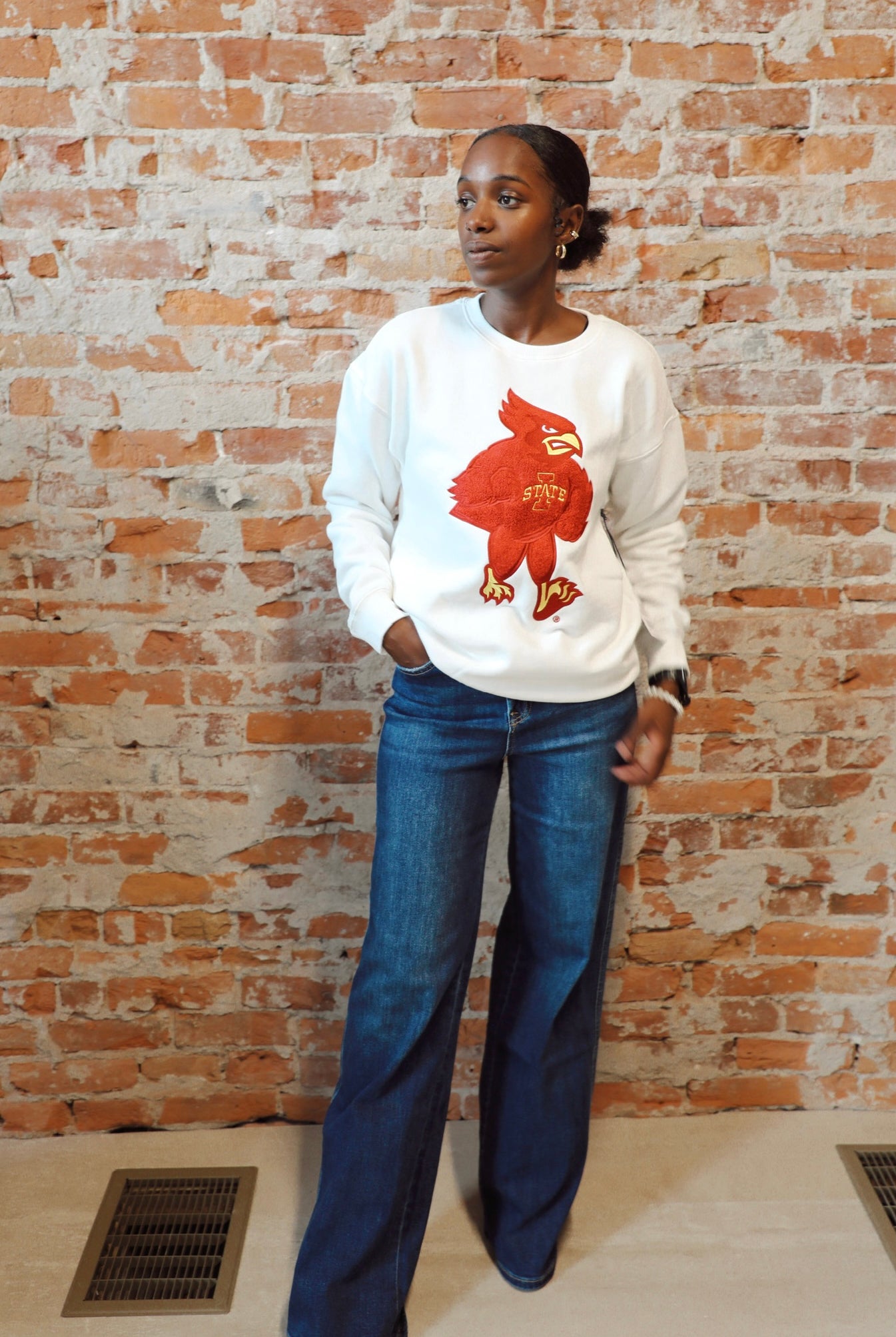 Cardinal Sweatshirt-Graphic Sweatshirt-Game Day Social-The Funky Zebra Ames, Women's Fashion Boutique in Ames, Iowa