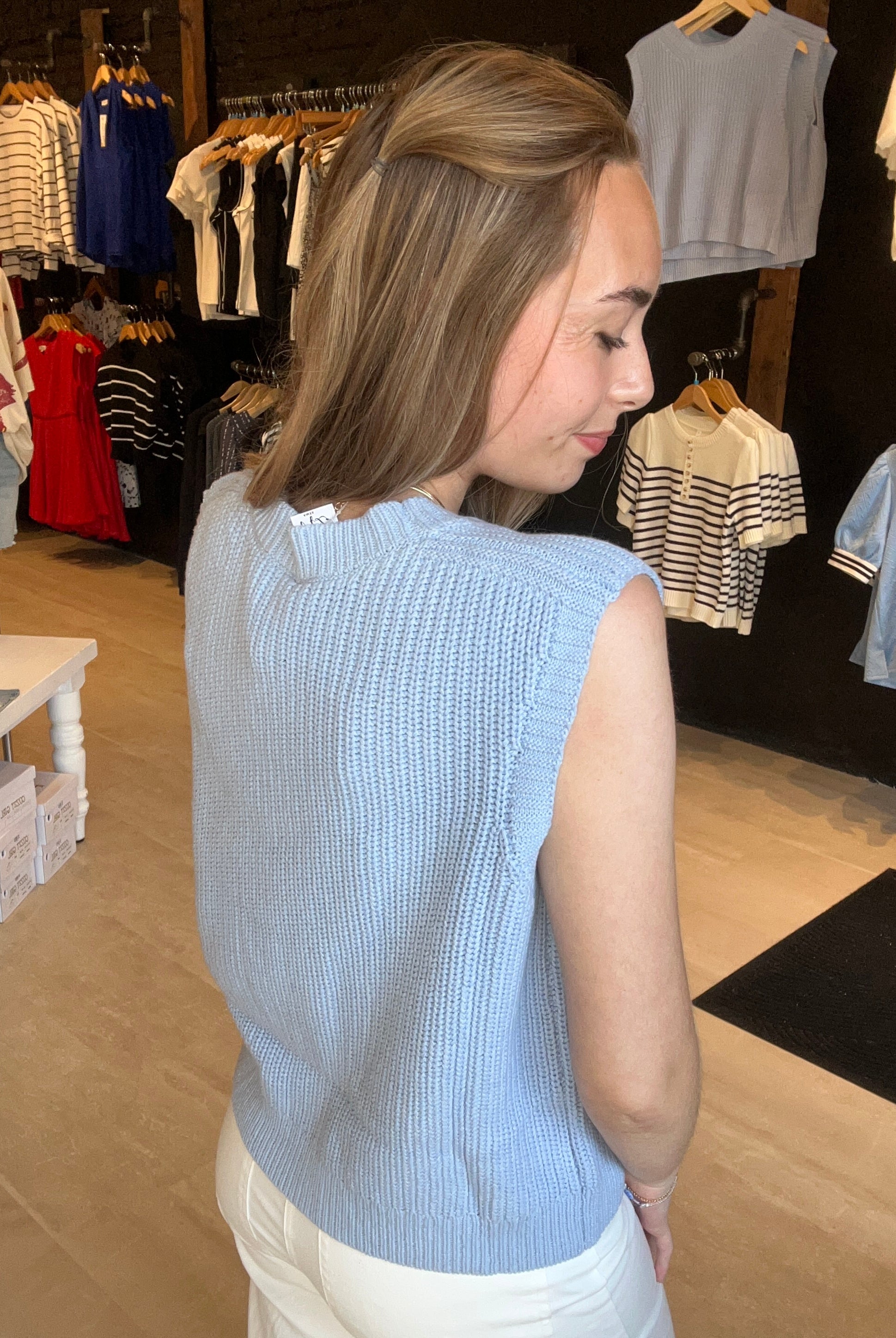 Missy Knit Sweater Vest-Vests-Wishlist-The Funky Zebra Ames, Women's Fashion Boutique in Ames, Iowa