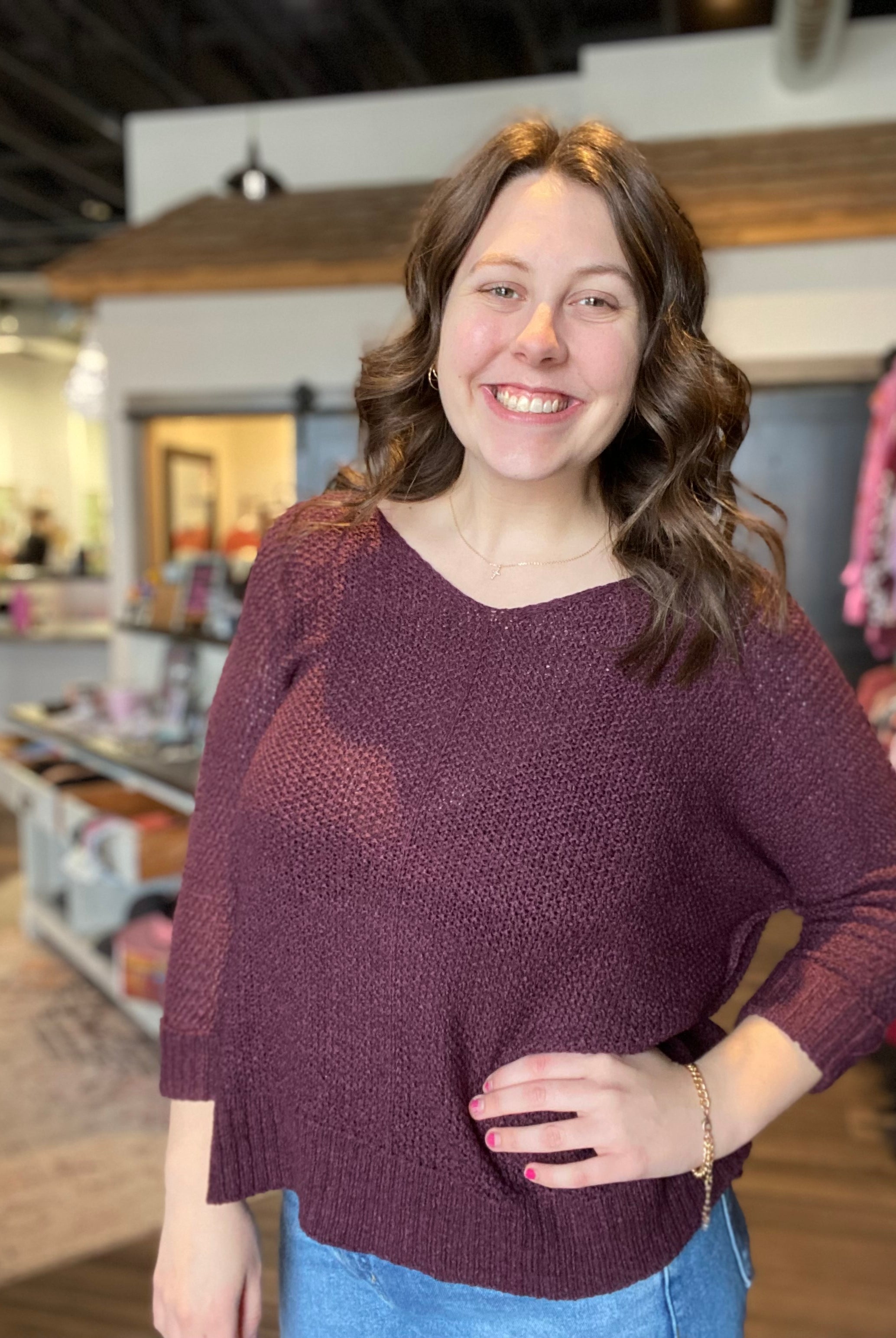 Sarah Knit Sweater-The Funky Zebra Ames-The Funky Zebra Ames, Women's Fashion Boutique in Ames, Iowa