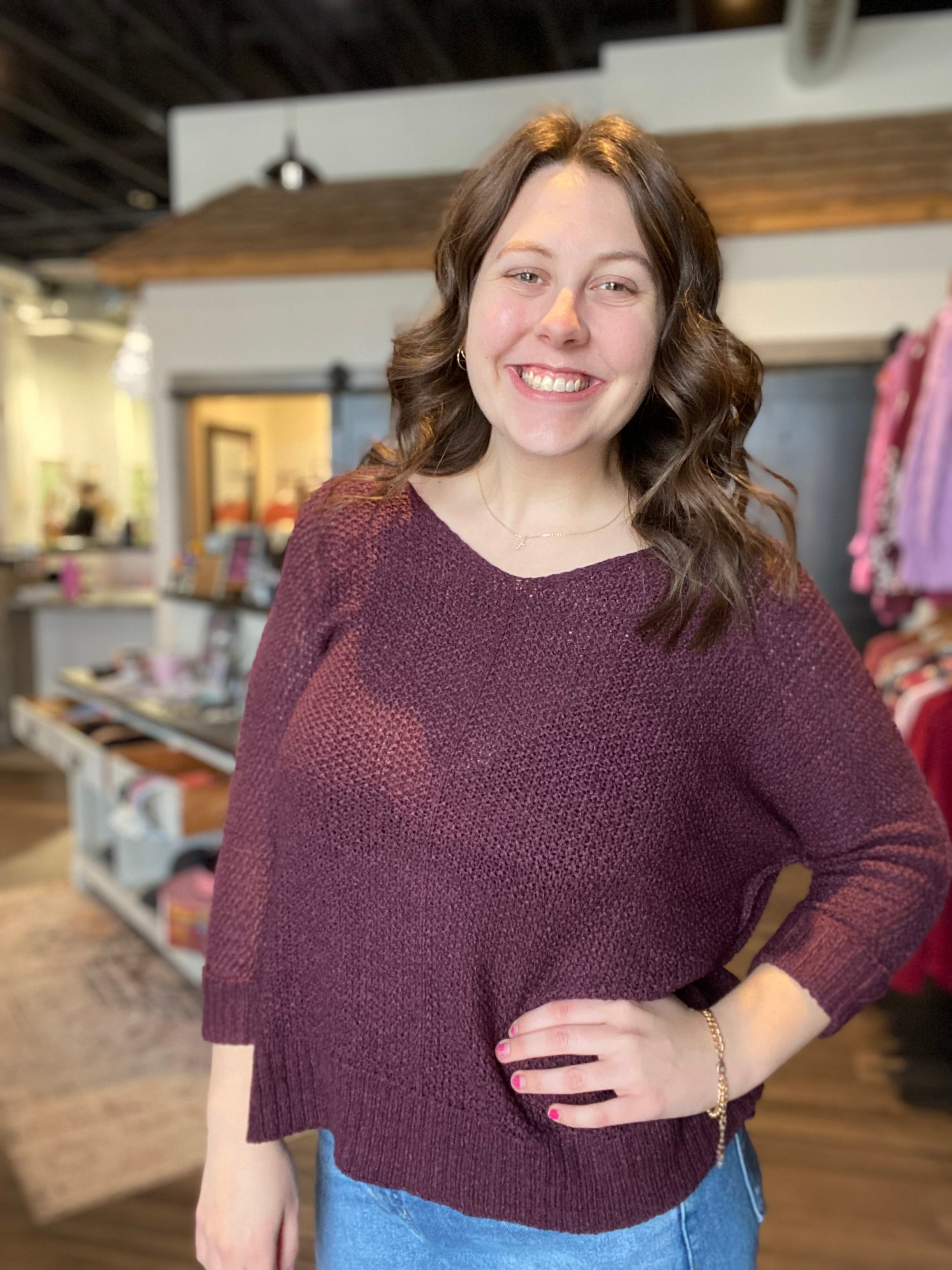Sarah Knit Sweater-The Funky Zebra Ames-The Funky Zebra Ames, Women's Fashion Boutique in Ames, Iowa