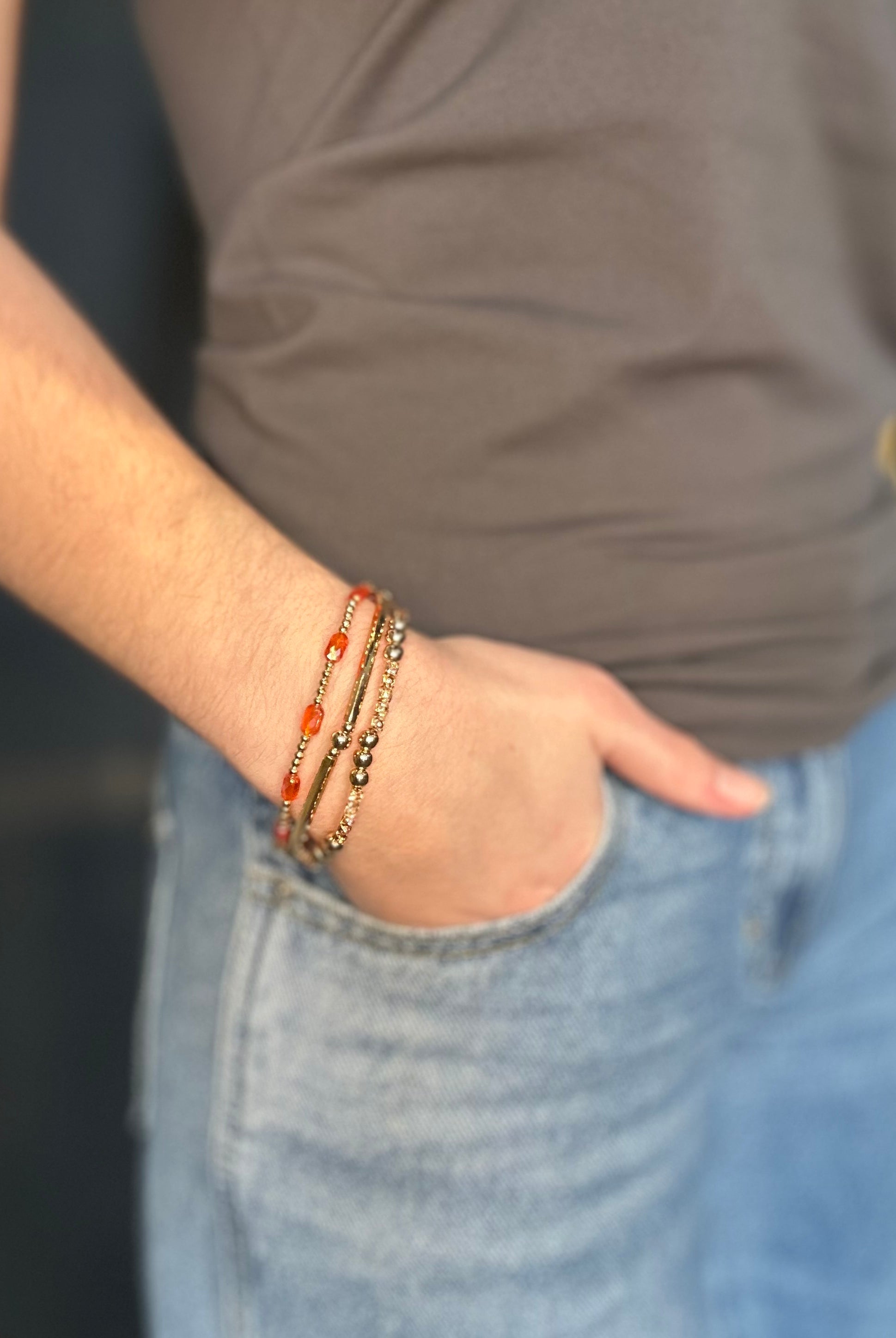 $2.99 Beaded Bracelet-Accessories-The Funky Zebra Ames-The Funky Zebra Ames, Women's Fashion Boutique in Ames, Iowa