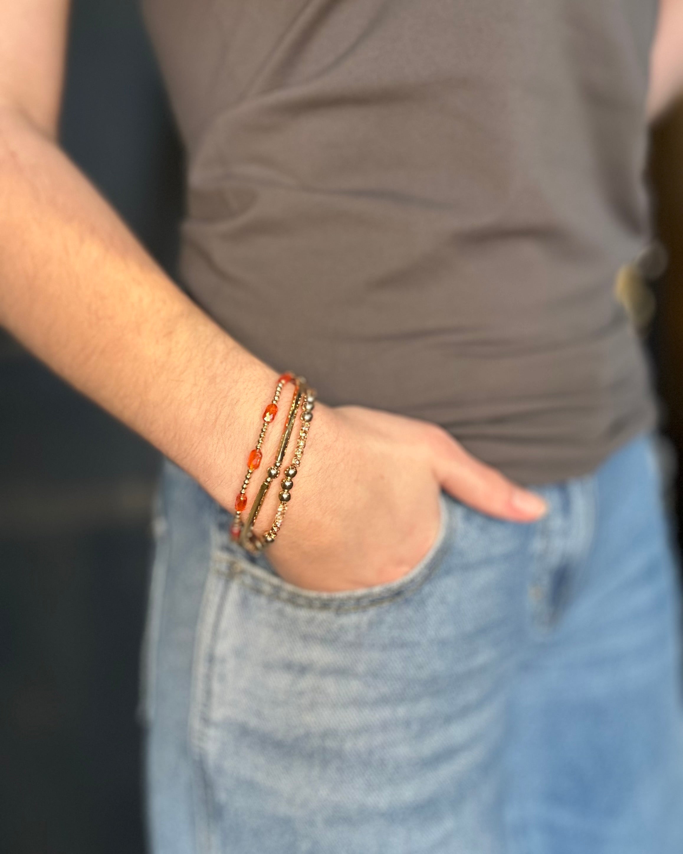 $2.99 Beaded Bracelet-Accessories-The Funky Zebra Ames-The Funky Zebra Ames, Women's Fashion Boutique in Ames, Iowa