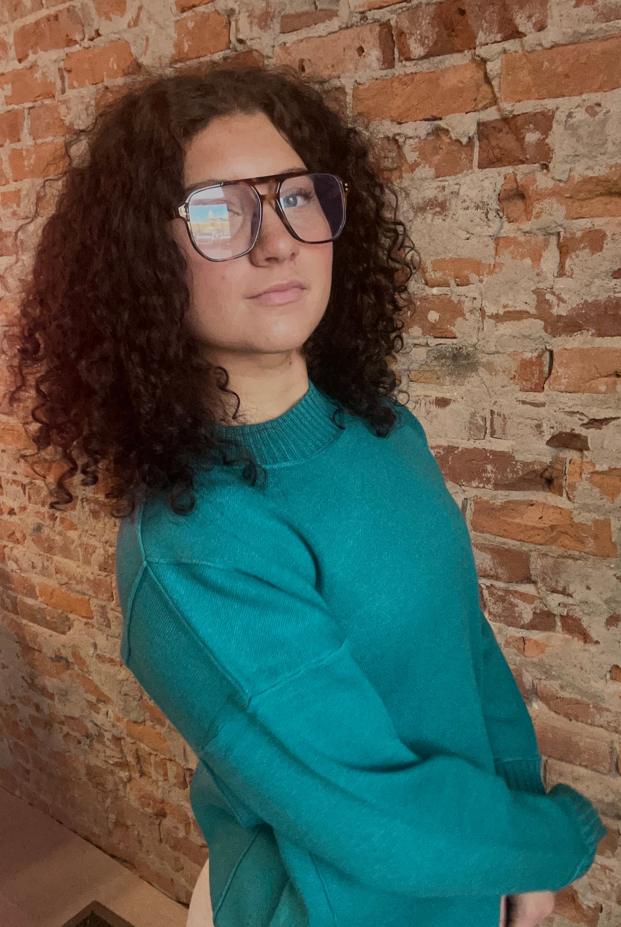 Carolyn Jade Sweater-apparel-Staccato-The Funky Zebra Ames, Women's Fashion Boutique in Ames, Iowa