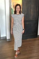 Anna Striped Dress-Dresses-The Funky Zebra Ames-The Funky Zebra Ames, Women's Fashion Boutique in Ames, Iowa