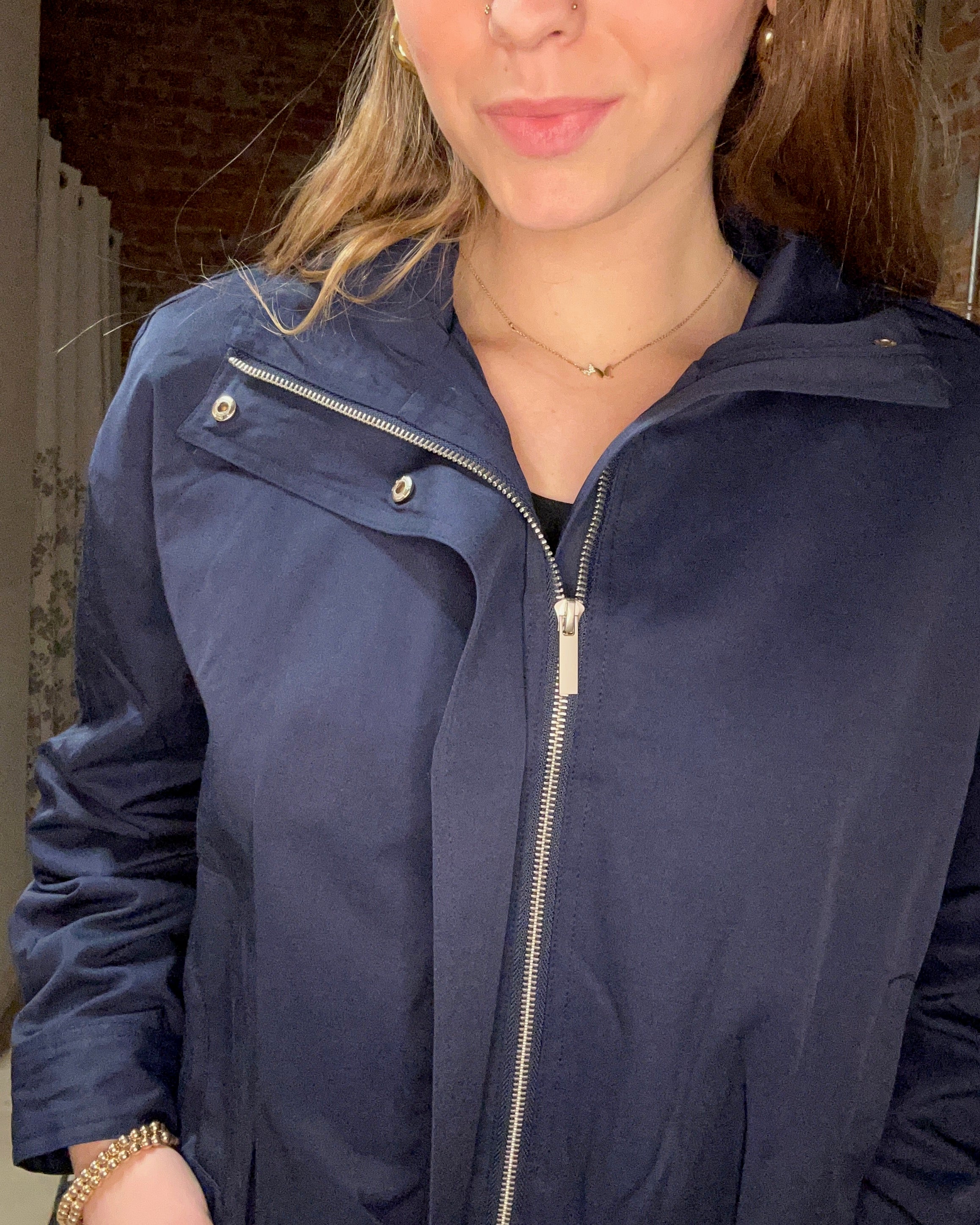 Taylor Zip Up Jacket-Jackets-Blu Pepper-The Funky Zebra Ames, Women's Fashion Boutique in Ames, Iowa