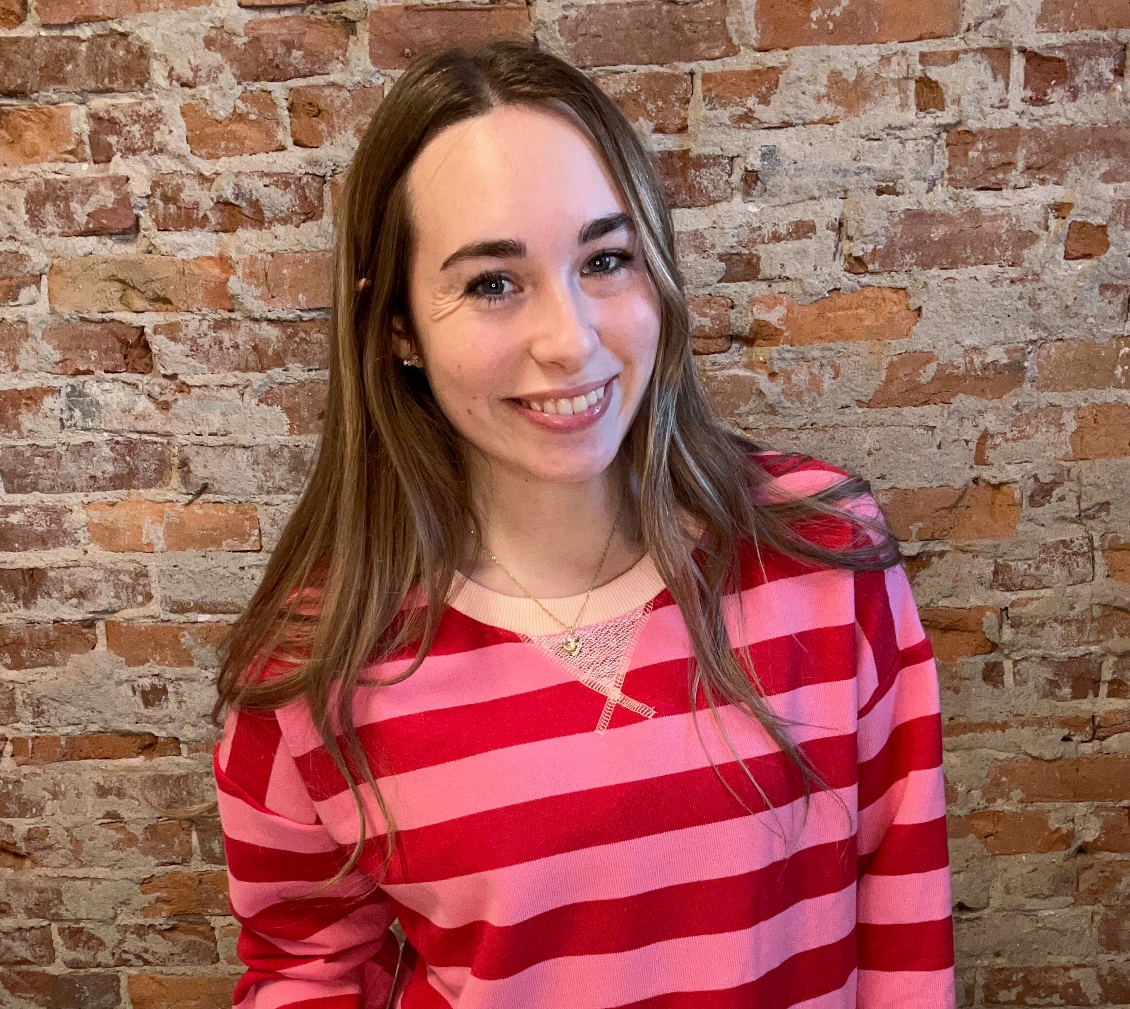 Victoria Valentines Sweatshirt-Sweatshirt-Hem & Thread-The Funky Zebra Ames, Women's Fashion Boutique in Ames, Iowa