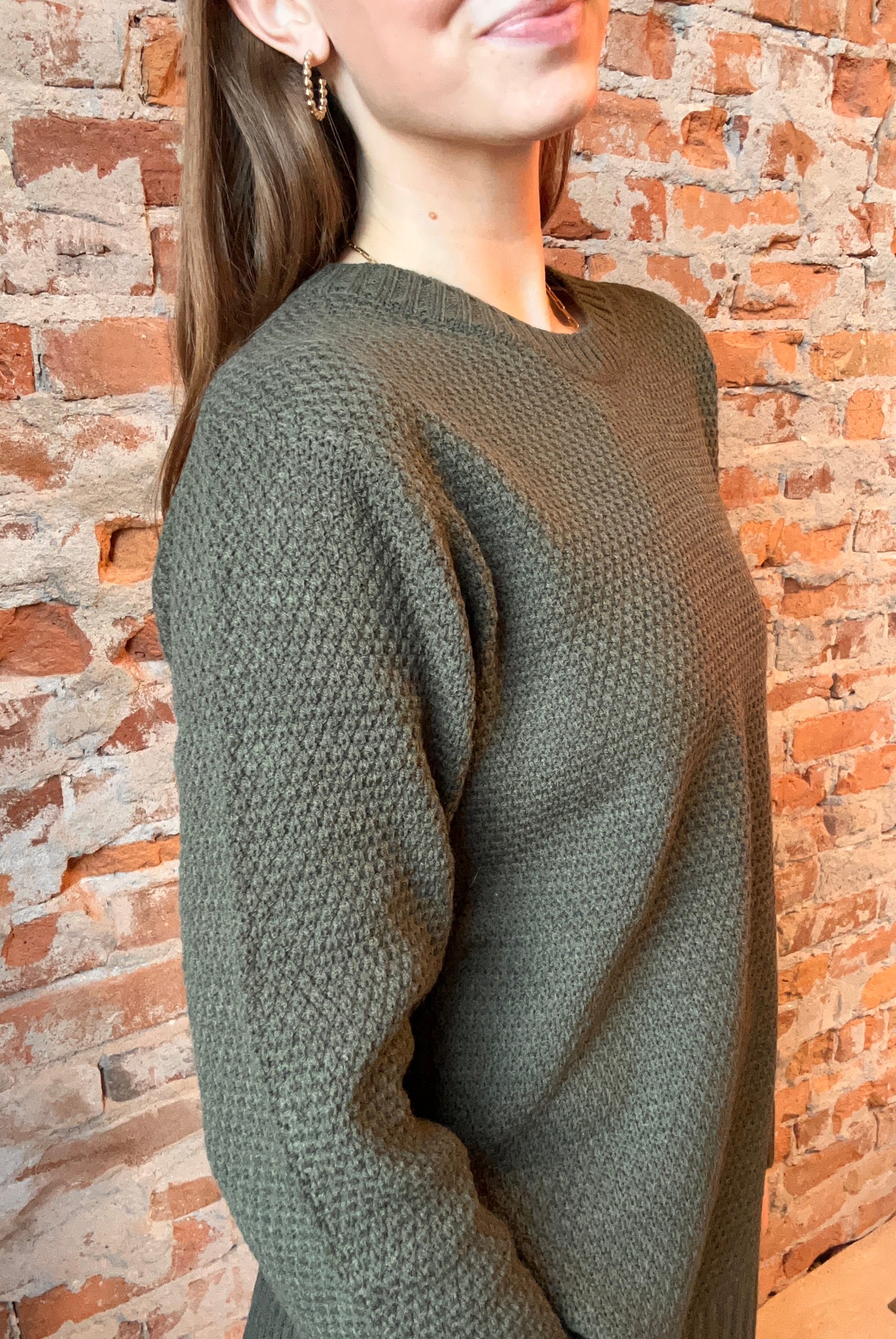 Bella Round Neck Sweaters-Sweaters-Zenana-The Funky Zebra Ames, Women's Fashion Boutique in Ames, Iowa