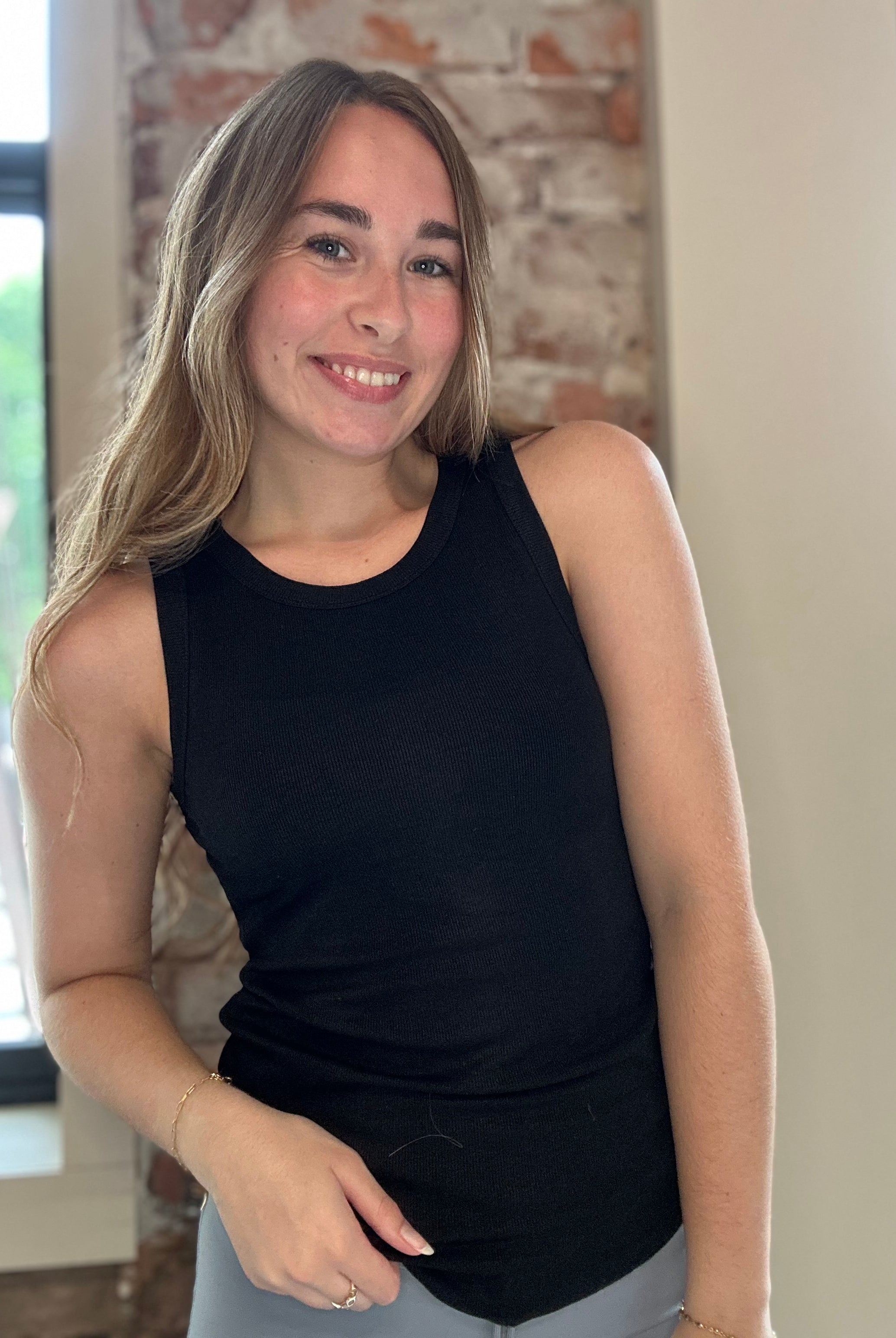 Dani Ribbed Tank-La Miel-The Funky Zebra Ames, Women's Fashion Boutique in Ames, Iowa