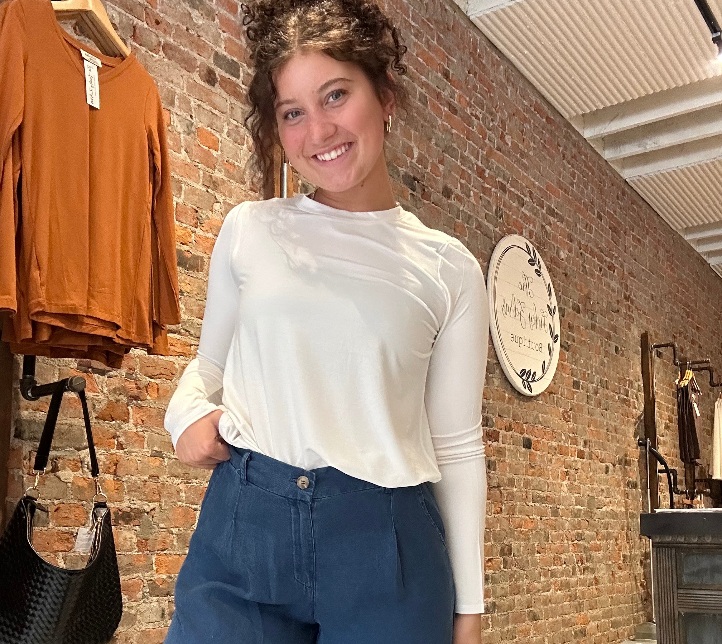Stassia Top-Long Sleeves-Thread and Supply-The Funky Zebra Ames, Women's Fashion Boutique in Ames, Iowa