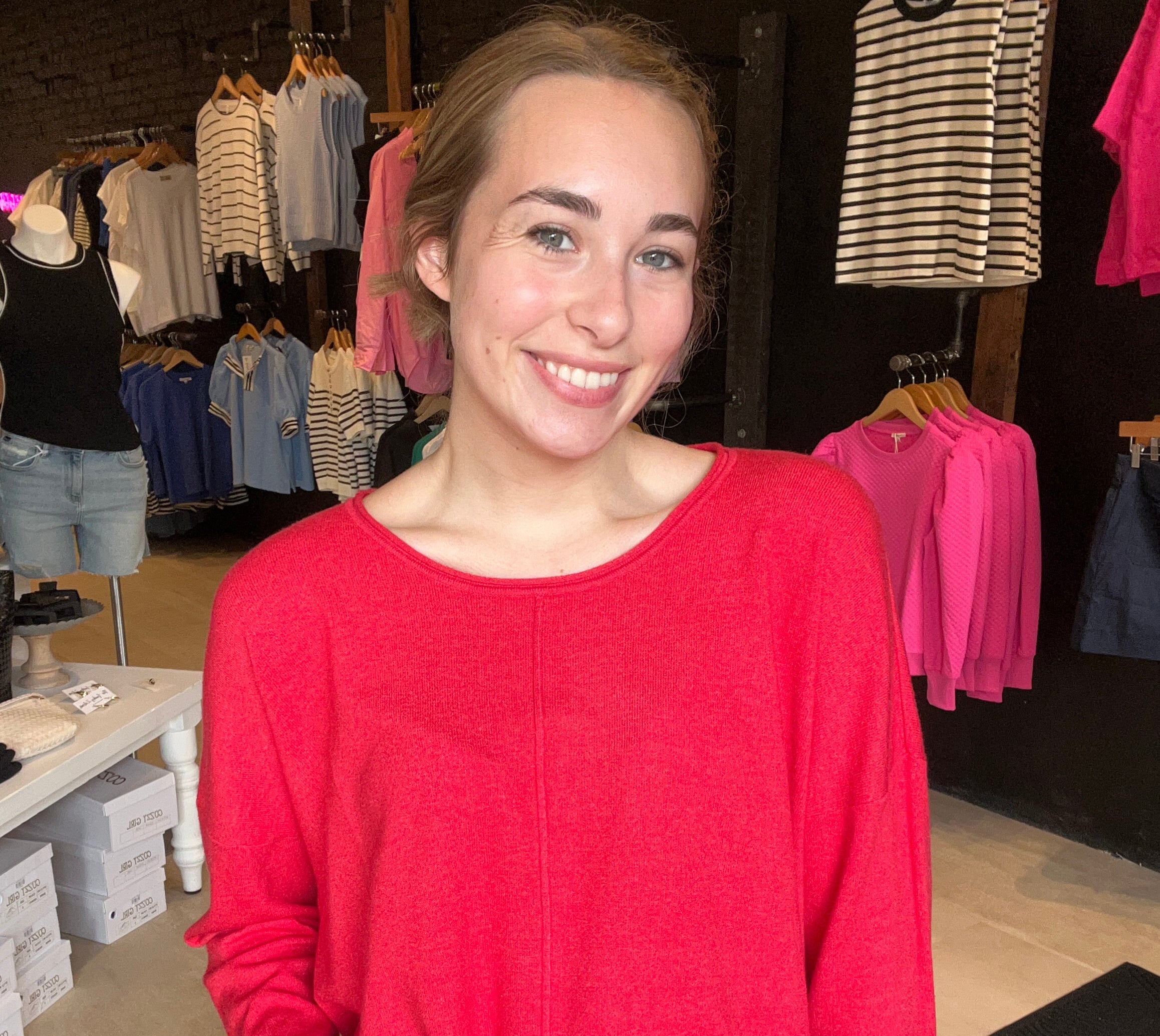 Lauren Front Seam Sweater-Zenana-The Funky Zebra Ames, Women's Fashion Boutique in Ames, Iowa