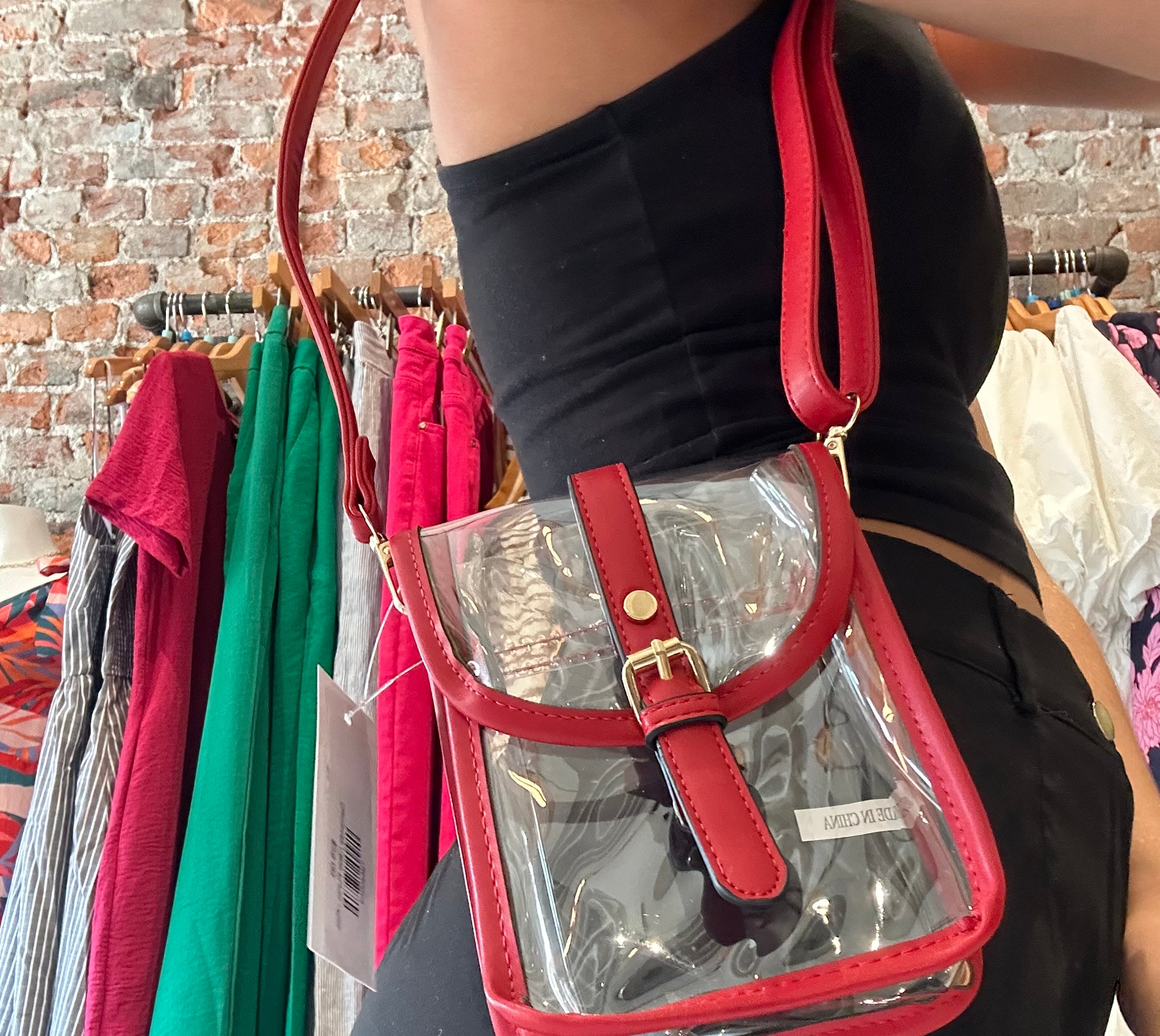 Gameday Clear Purse-Handbags-Judson-The Funky Zebra Ames, Women's Fashion Boutique in Ames, Iowa