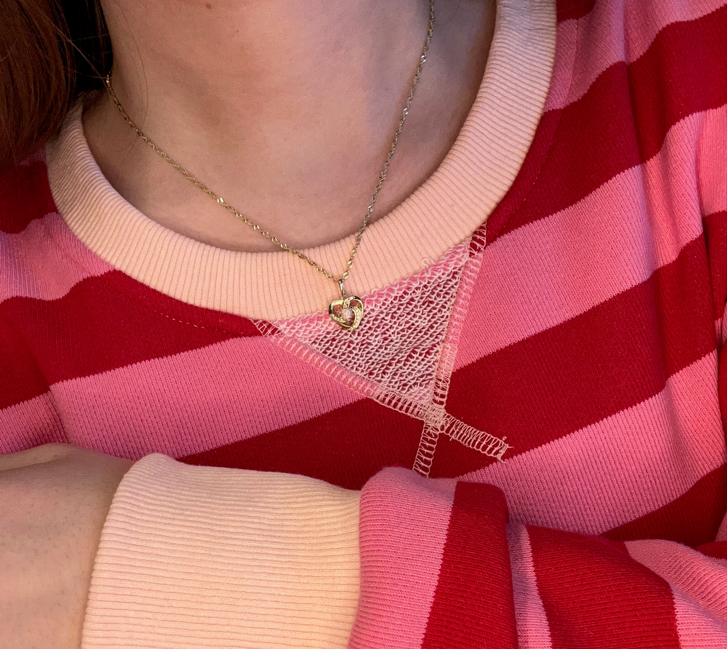 Victoria Valentines Sweatshirt-Sweatshirt-Hem & Thread-The Funky Zebra Ames, Women's Fashion Boutique in Ames, Iowa