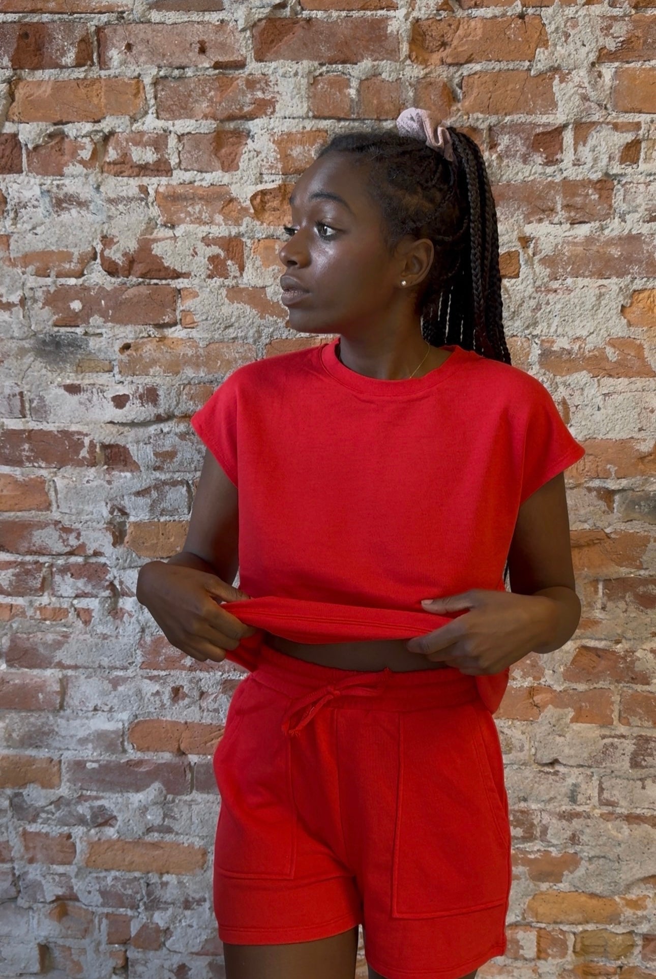 Laguna Scuba Lounge Set-apparel-Mono B-The Funky Zebra Ames, Women's Fashion Boutique in Ames, Iowa