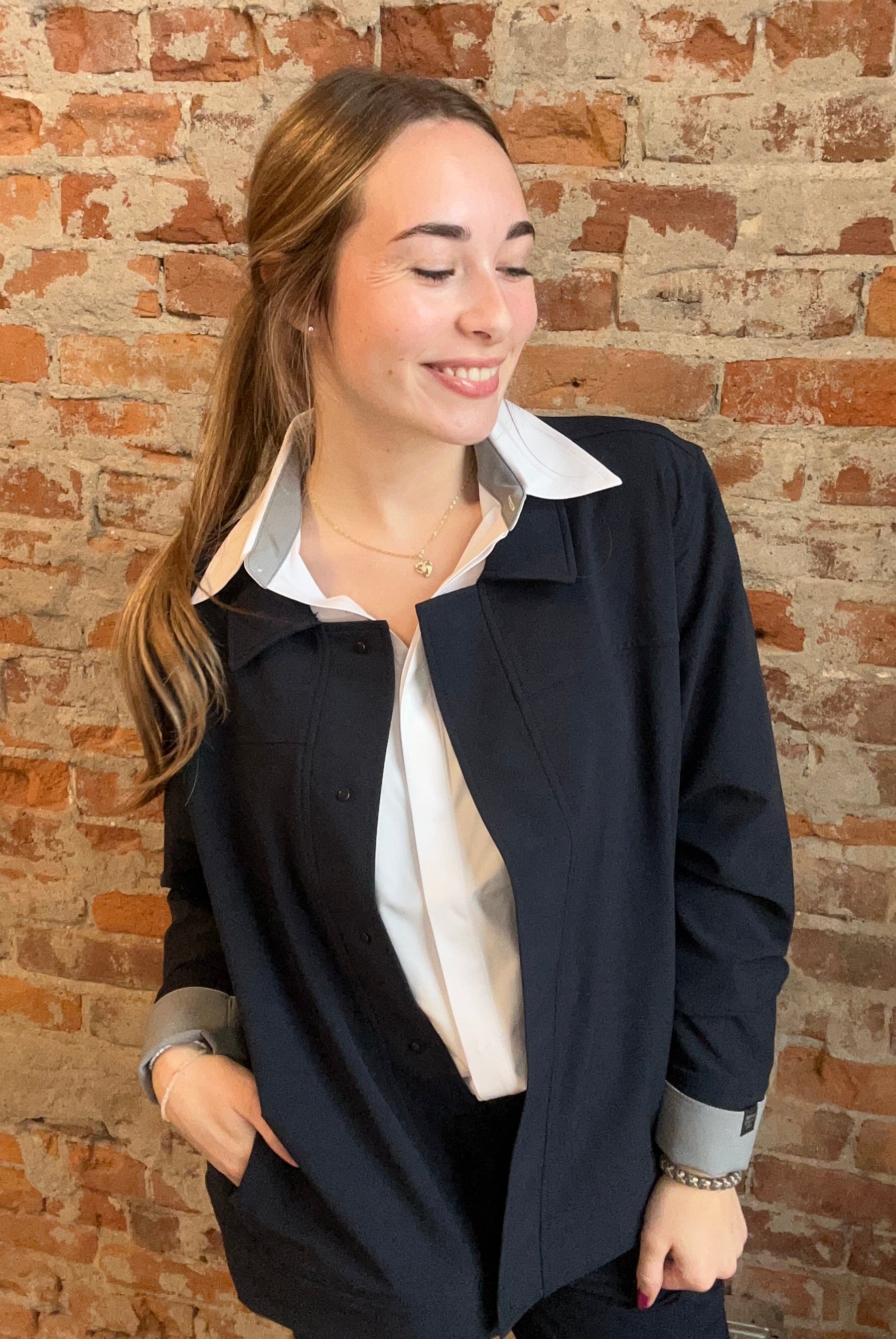 Challenger Navy Jacket-Storm Creek-The Funky Zebra Ames, Women's Fashion Boutique in Ames, Iowa