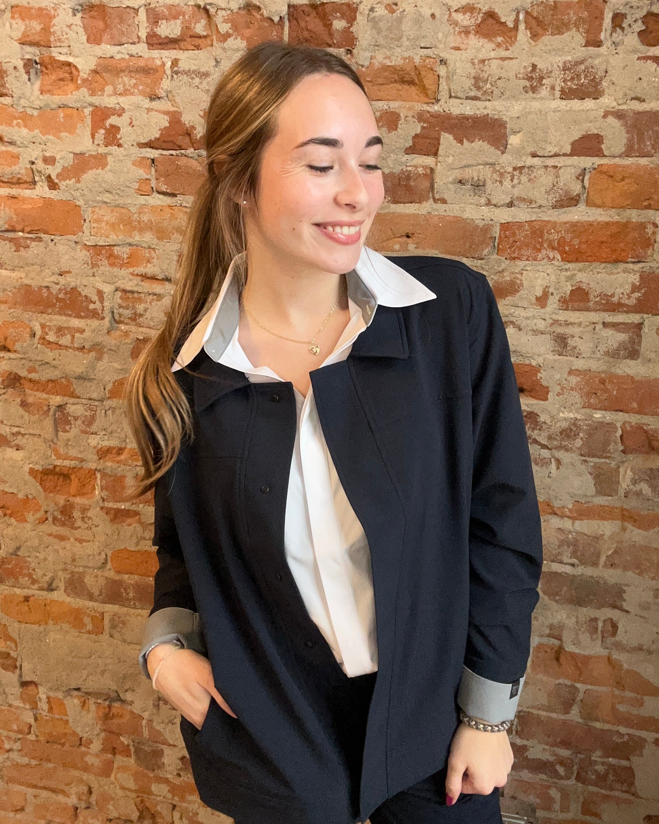 Challenger Navy Jacket-Storm Creek-The Funky Zebra Ames, Women's Fashion Boutique in Ames, Iowa