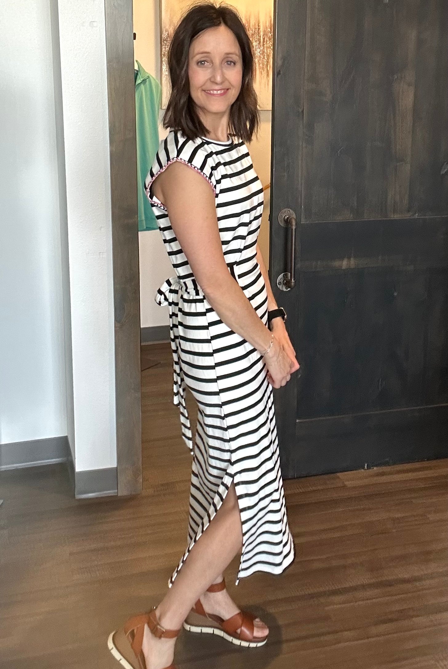 Anna Striped Dress-Dresses-The Funky Zebra Ames-The Funky Zebra Ames, Women's Fashion Boutique in Ames, Iowa