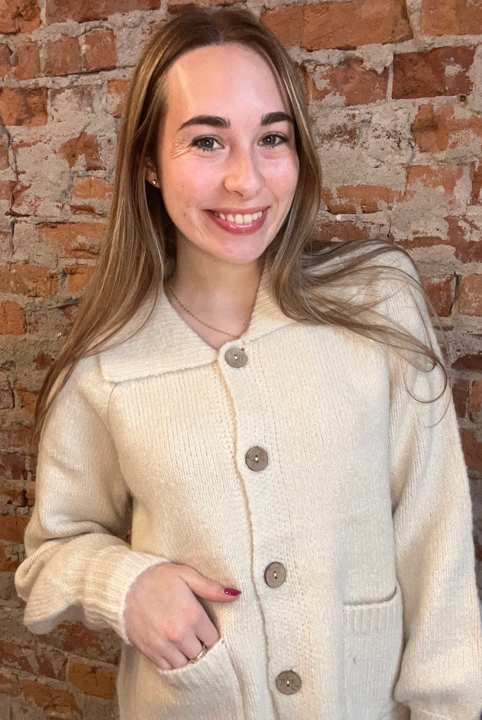 Emilia Chunky Cardigan-apparel-Staccato-The Funky Zebra Ames, Women's Fashion Boutique in Ames, Iowa