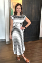 Anna Striped Dress-Dresses-The Funky Zebra Ames-The Funky Zebra Ames, Women's Fashion Boutique in Ames, Iowa