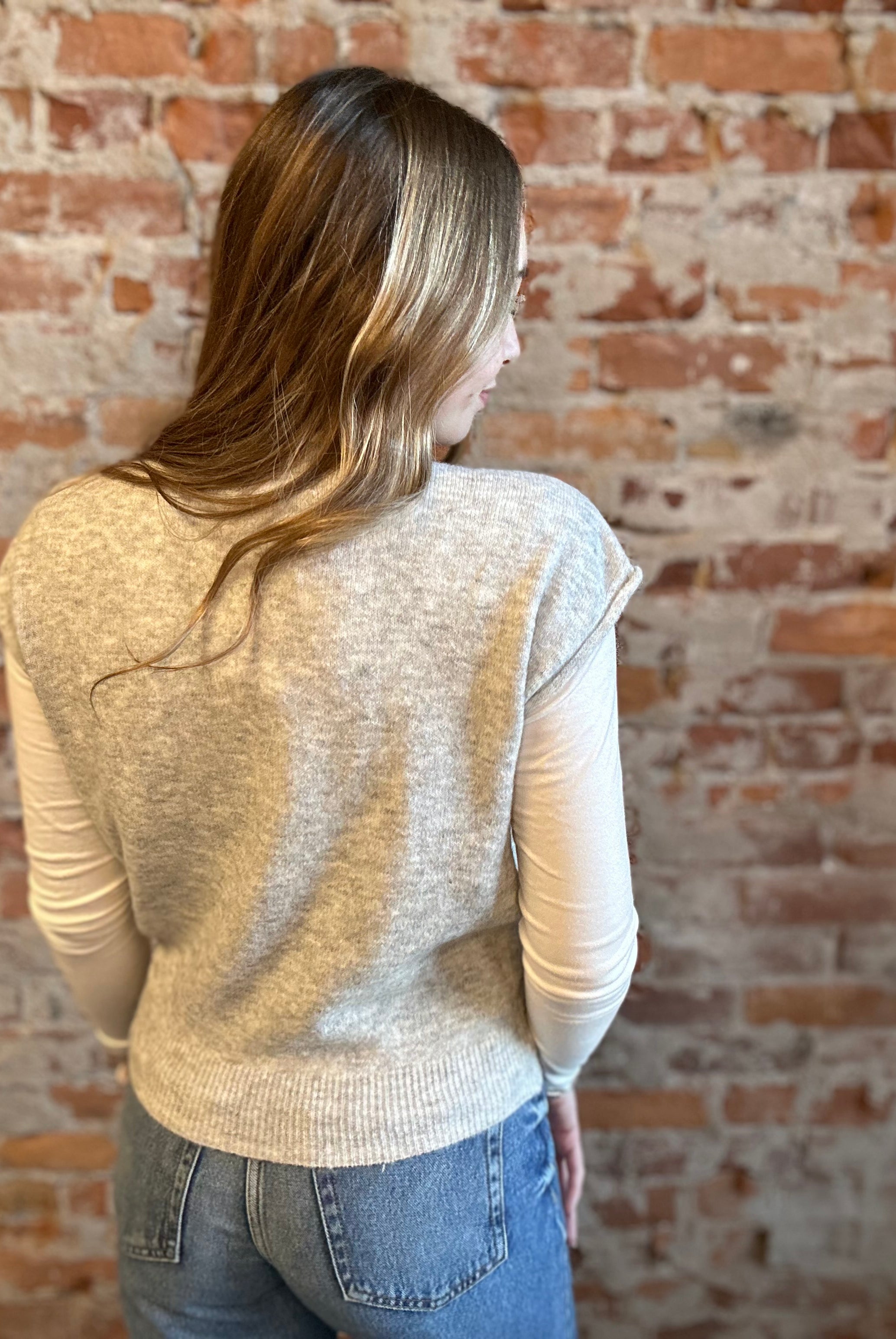 Hadley Heather Gray Button Up Sweater-Cardigans-Blu Pepper-The Funky Zebra Ames, Women's Fashion Boutique in Ames, Iowa