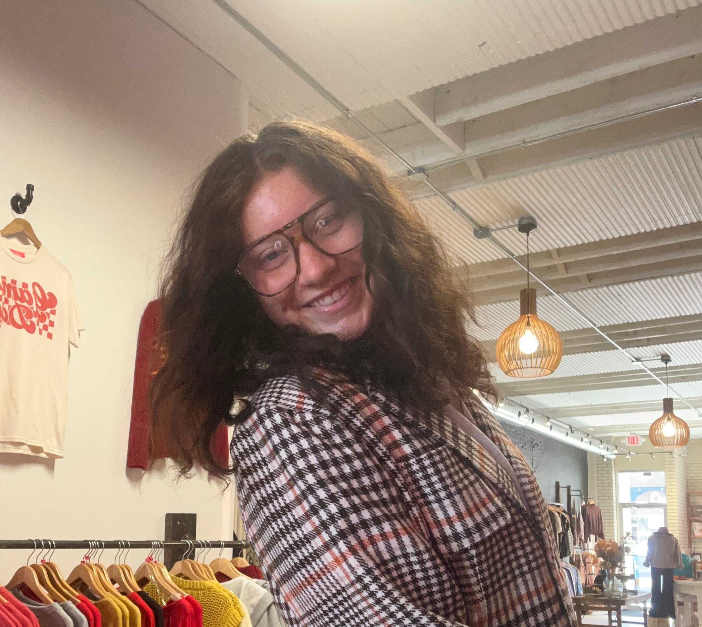 Megan Checkered Blazer-apparel-Ellison-The Funky Zebra Ames, Women's Fashion Boutique in Ames, Iowa