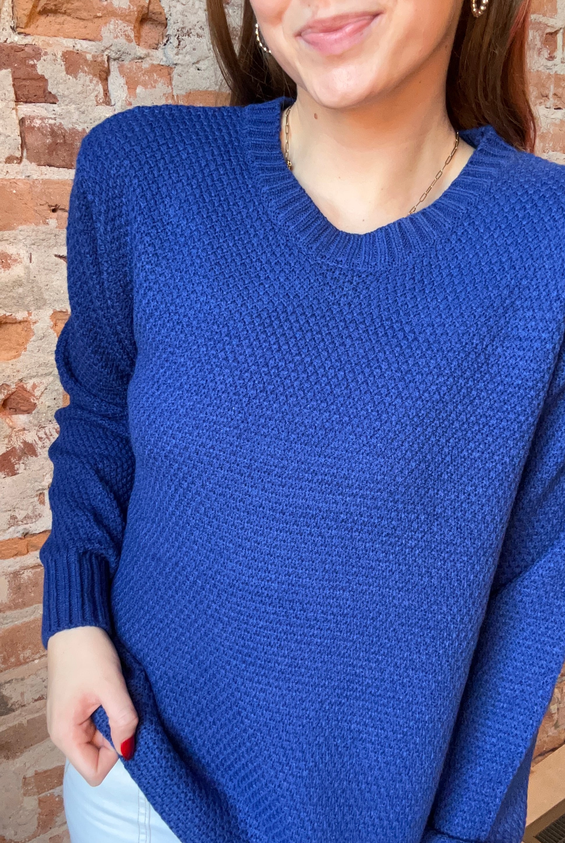 Bella Round Neck Sweaters-Sweaters-Zenana-The Funky Zebra Ames, Women's Fashion Boutique in Ames, Iowa