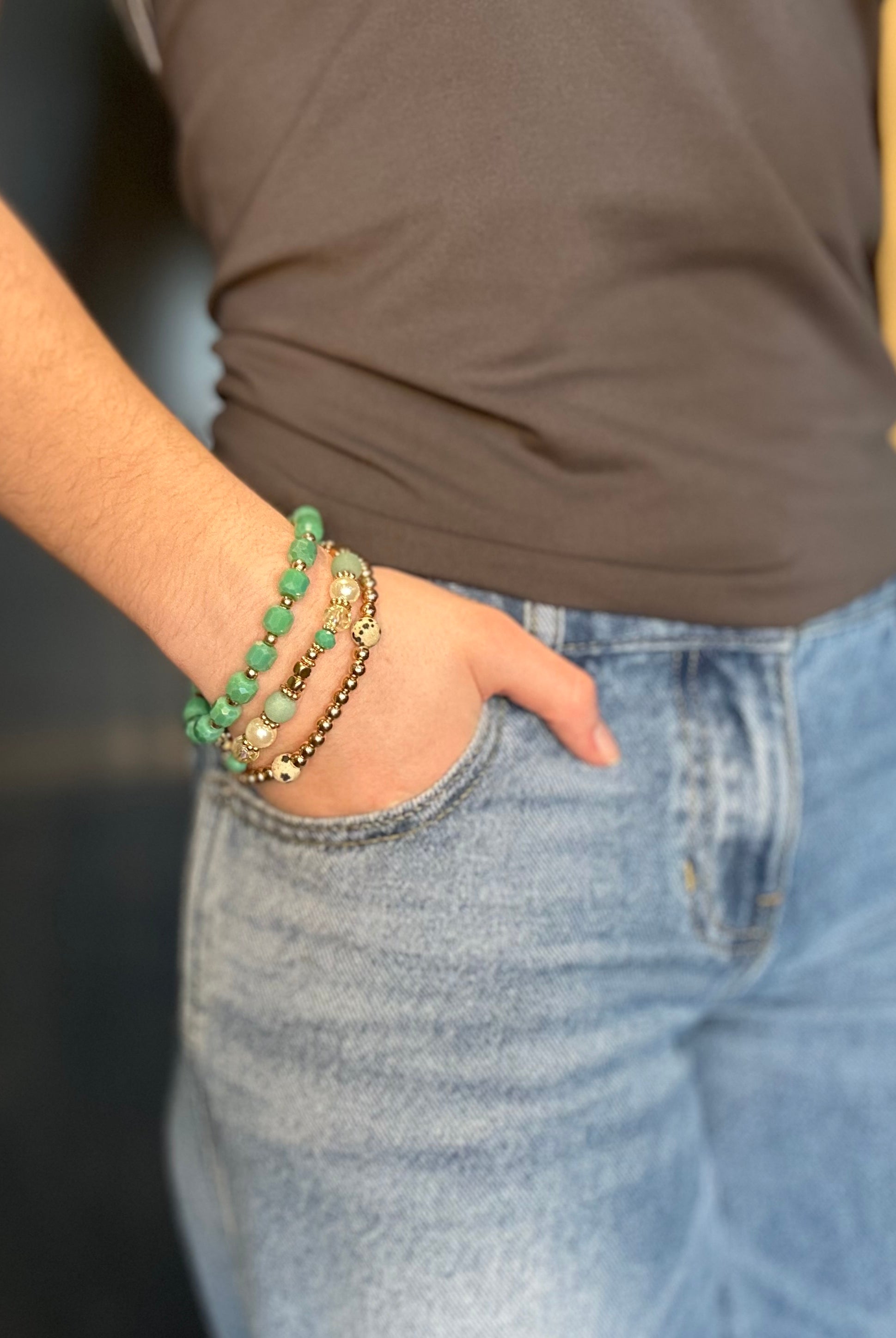 $2.99 Beaded Bracelet-Accessories-The Funky Zebra Ames-The Funky Zebra Ames, Women's Fashion Boutique in Ames, Iowa