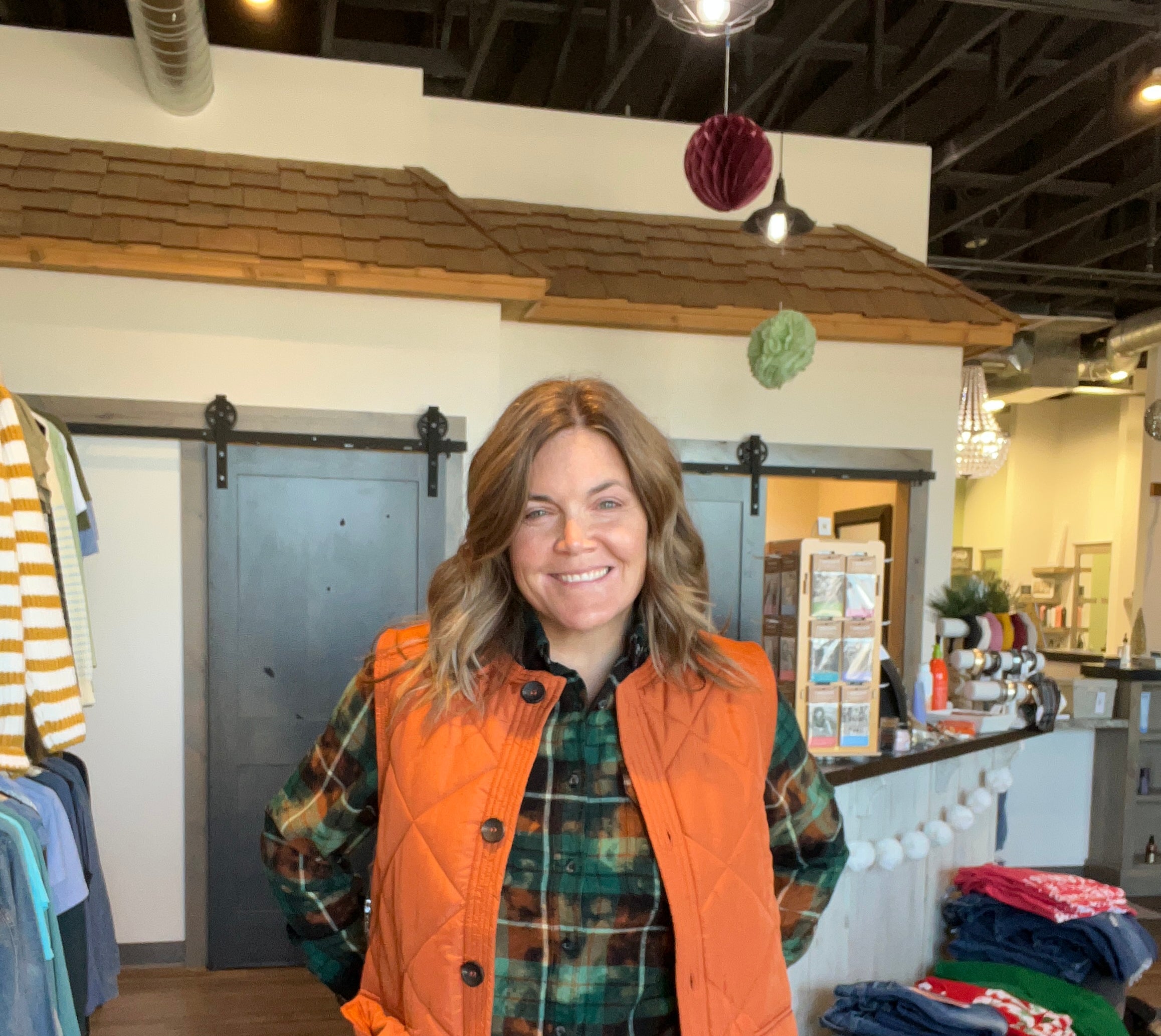 MN Emerald Flannel-Long Sleeves-Whiskey Wrangler-The Funky Zebra Ames, Women's Fashion Boutique in Ames, Iowa