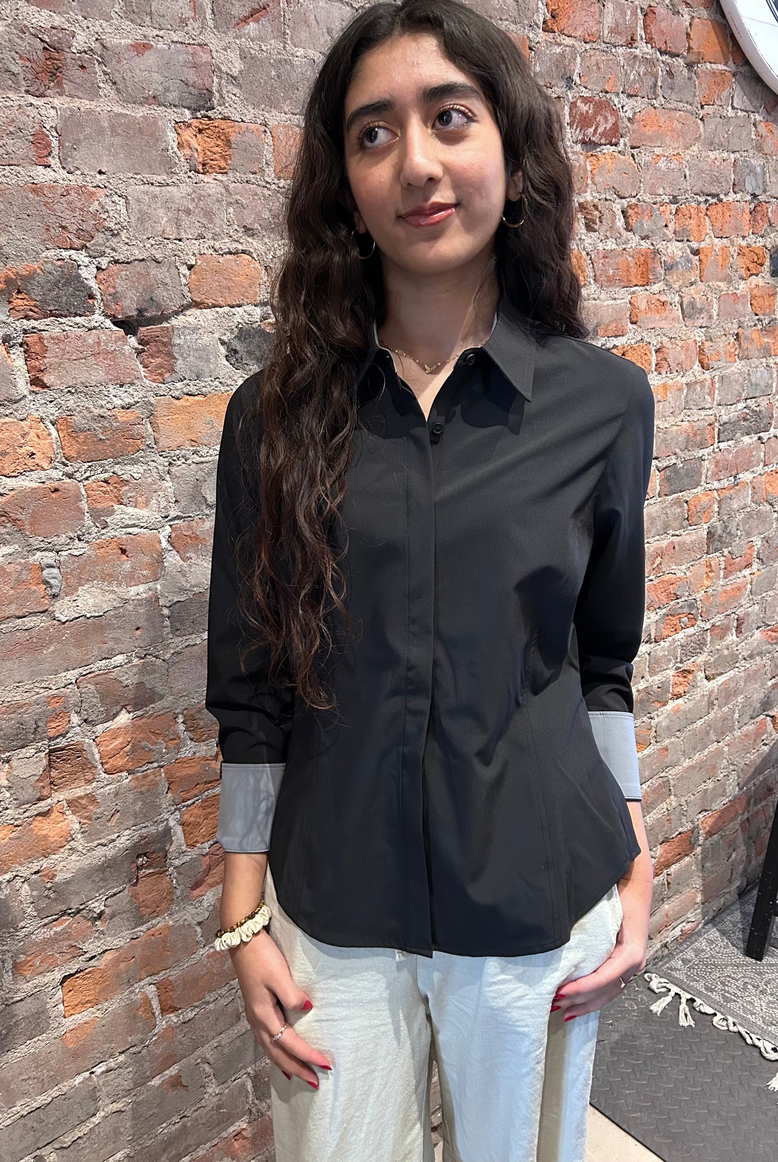 Executive Button Up-Long Sleeves-Storm Creek-The Funky Zebra Ames, Women's Fashion Boutique in Ames, Iowa