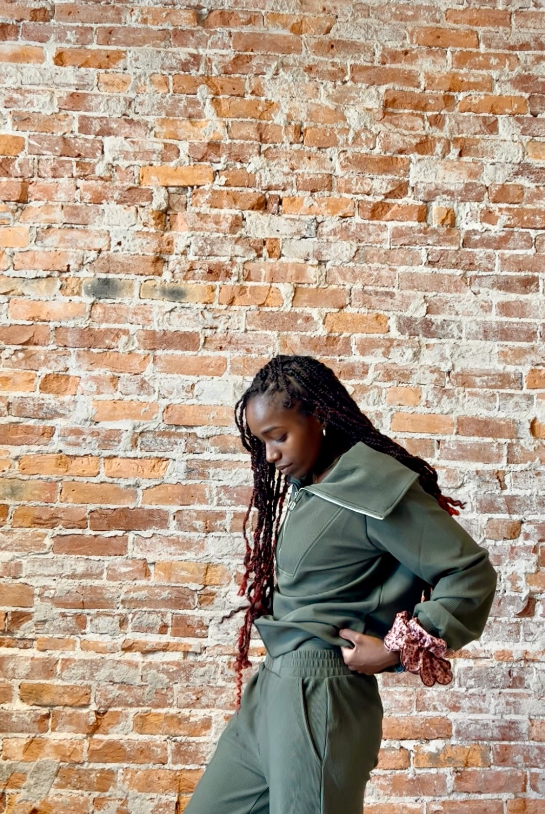 Lola Quarter Zip & Pants Set-Long Sleeves-Zenana-The Funky Zebra Ames, Women's Fashion Boutique in Ames, Iowa