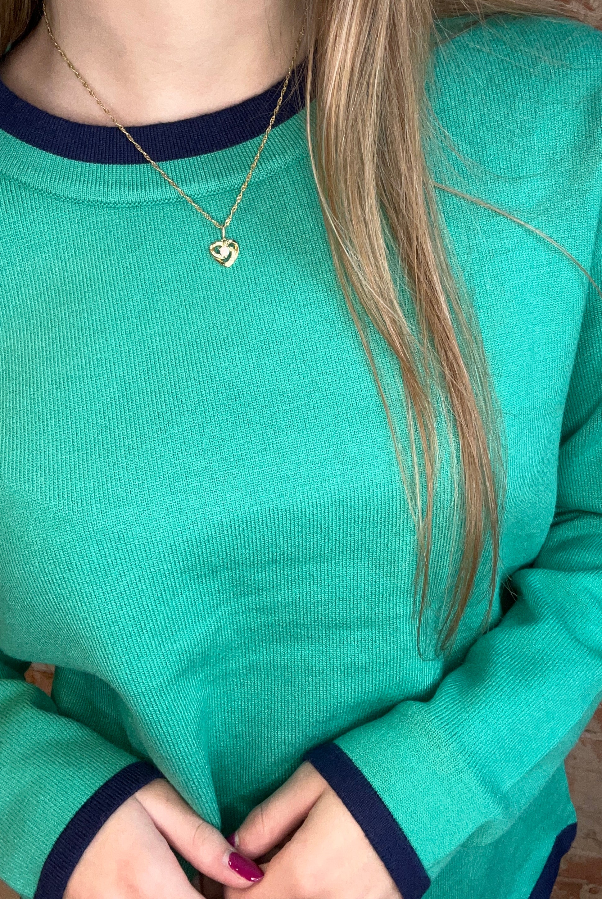 Briana Scalloped Sweater-apparel-Staccato-The Funky Zebra Ames, Women's Fashion Boutique in Ames, Iowa