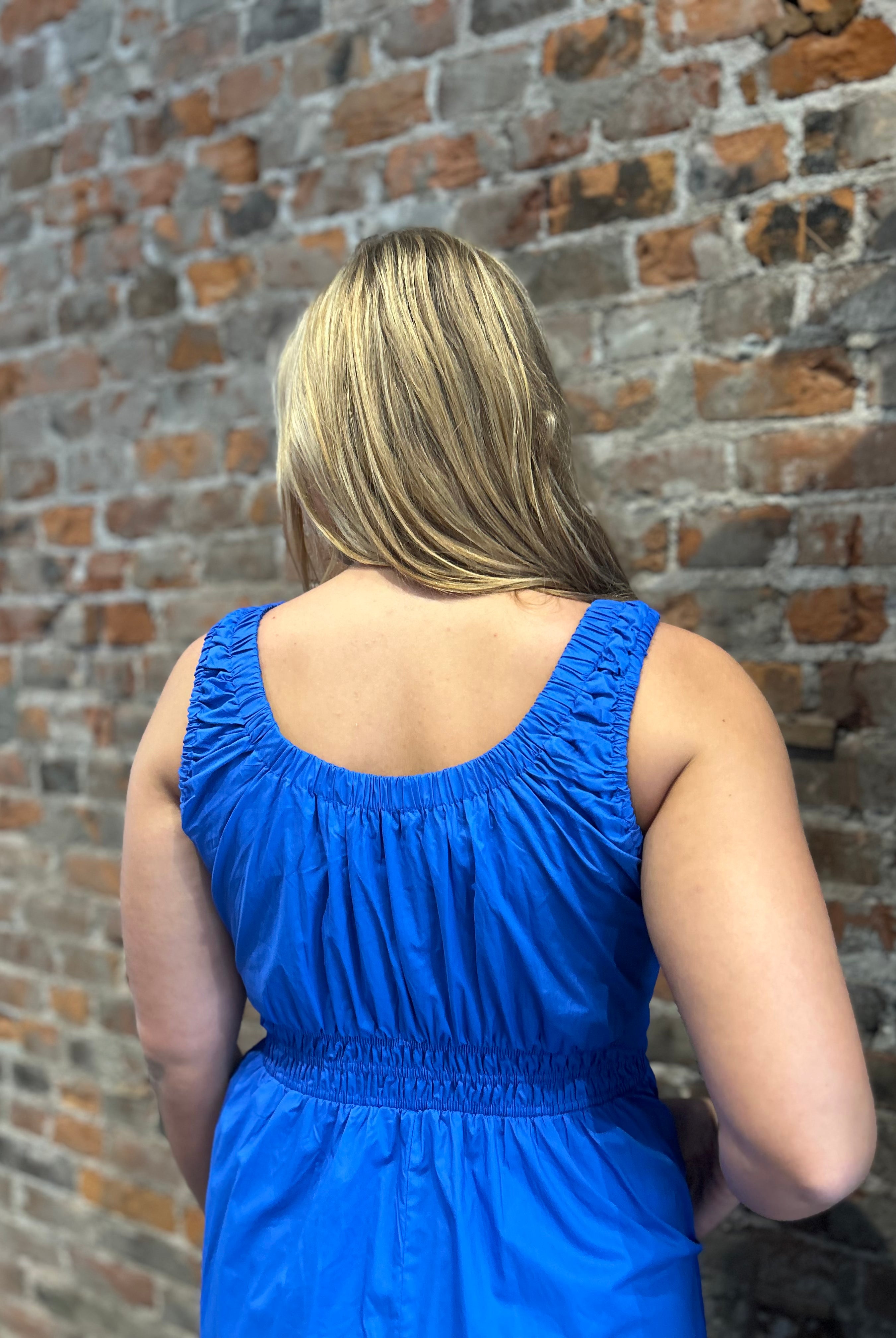 Delilah Poplin Midi Dress-apparel-Pinch-The Funky Zebra Ames, Women's Fashion Boutique in Ames, Iowa