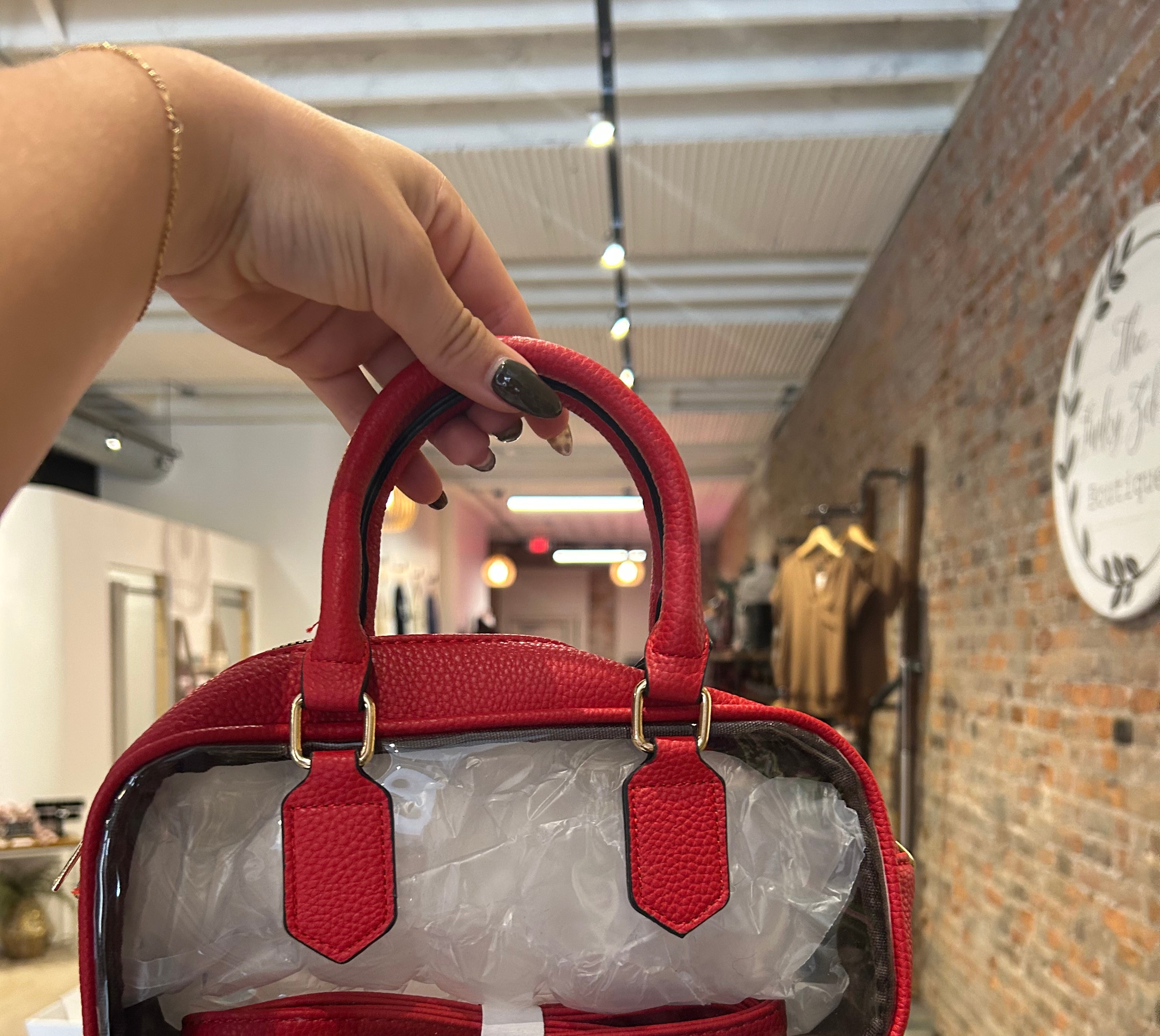 Gameday Clear Purse-Handbags-Judson-The Funky Zebra Ames, Women's Fashion Boutique in Ames, Iowa