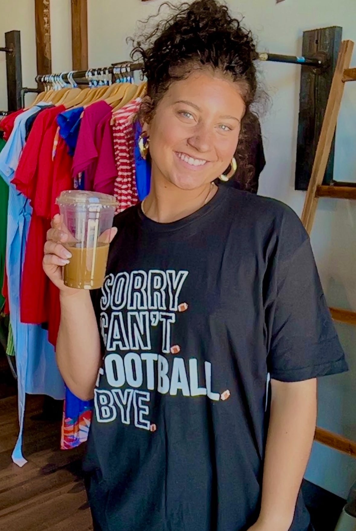 Sorry. Can't. Football. Bye.-Graphic Tee's-Spirit to a T-The Funky Zebra Ames, Women's Fashion Boutique in Ames, Iowa