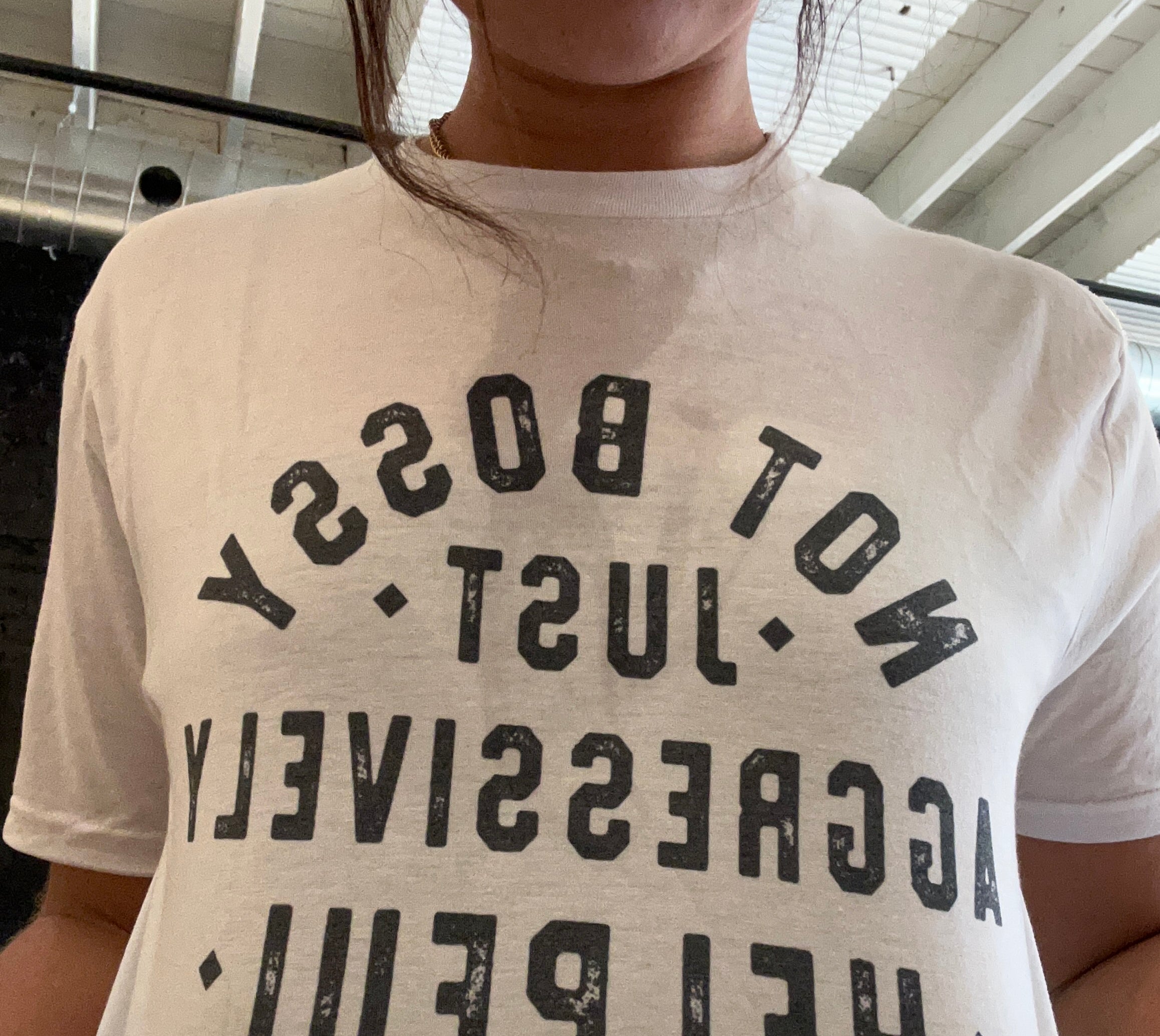 Not Bossy Tee-Graphic Tee's-Trendznmore-The Funky Zebra Ames, Women's Fashion Boutique in Ames, Iowa