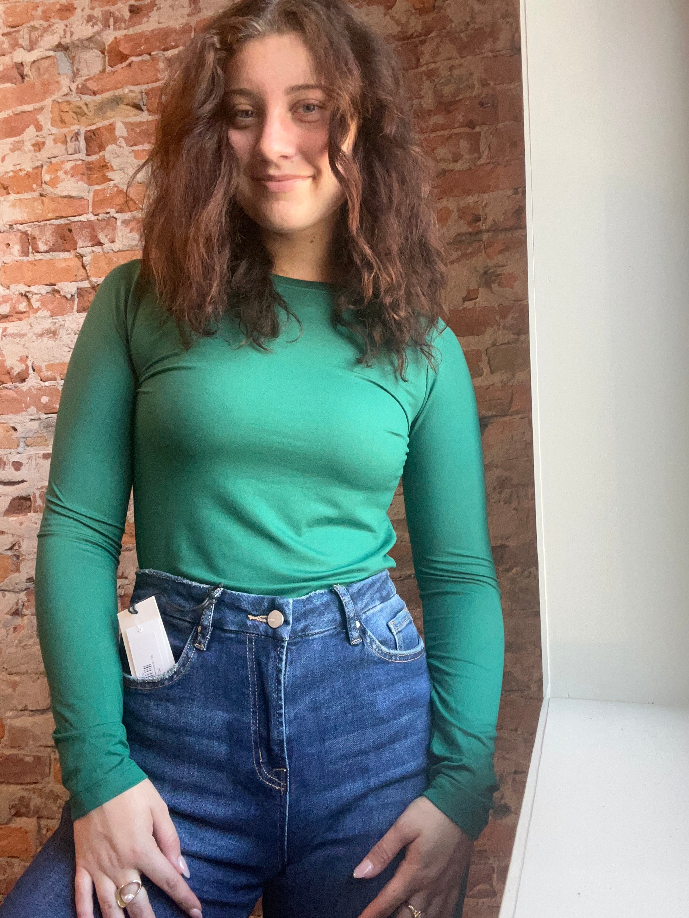 Sharlene Microfiber Long SleeveTees-Long Sleeves-Zenana-The Funky Zebra Ames, Women's Fashion Boutique in Ames, Iowa