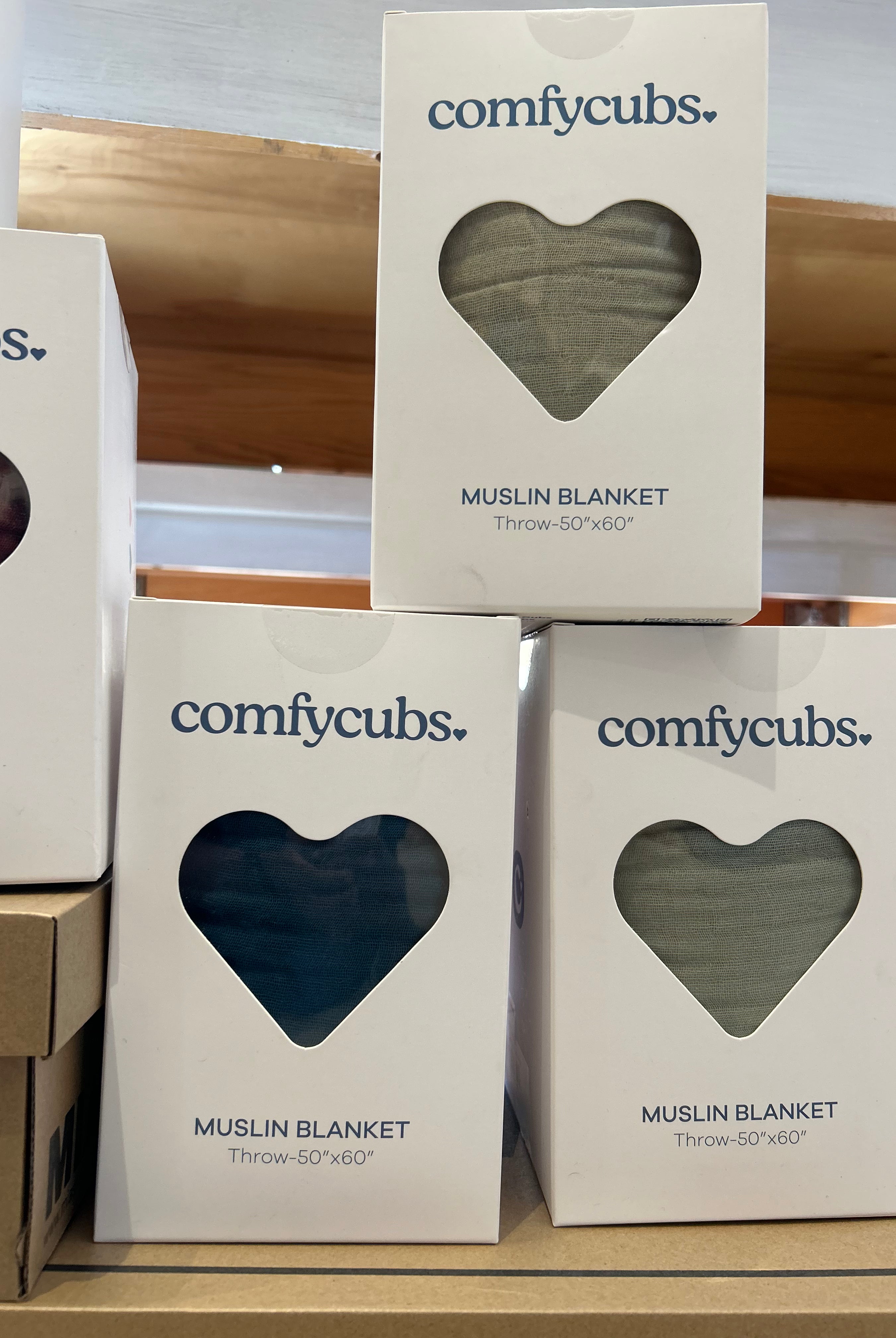 Comfy Cubs Muslin Blanket-blankets-comfy cubs-The Funky Zebra Ames, Women's Fashion Boutique in Ames, Iowa