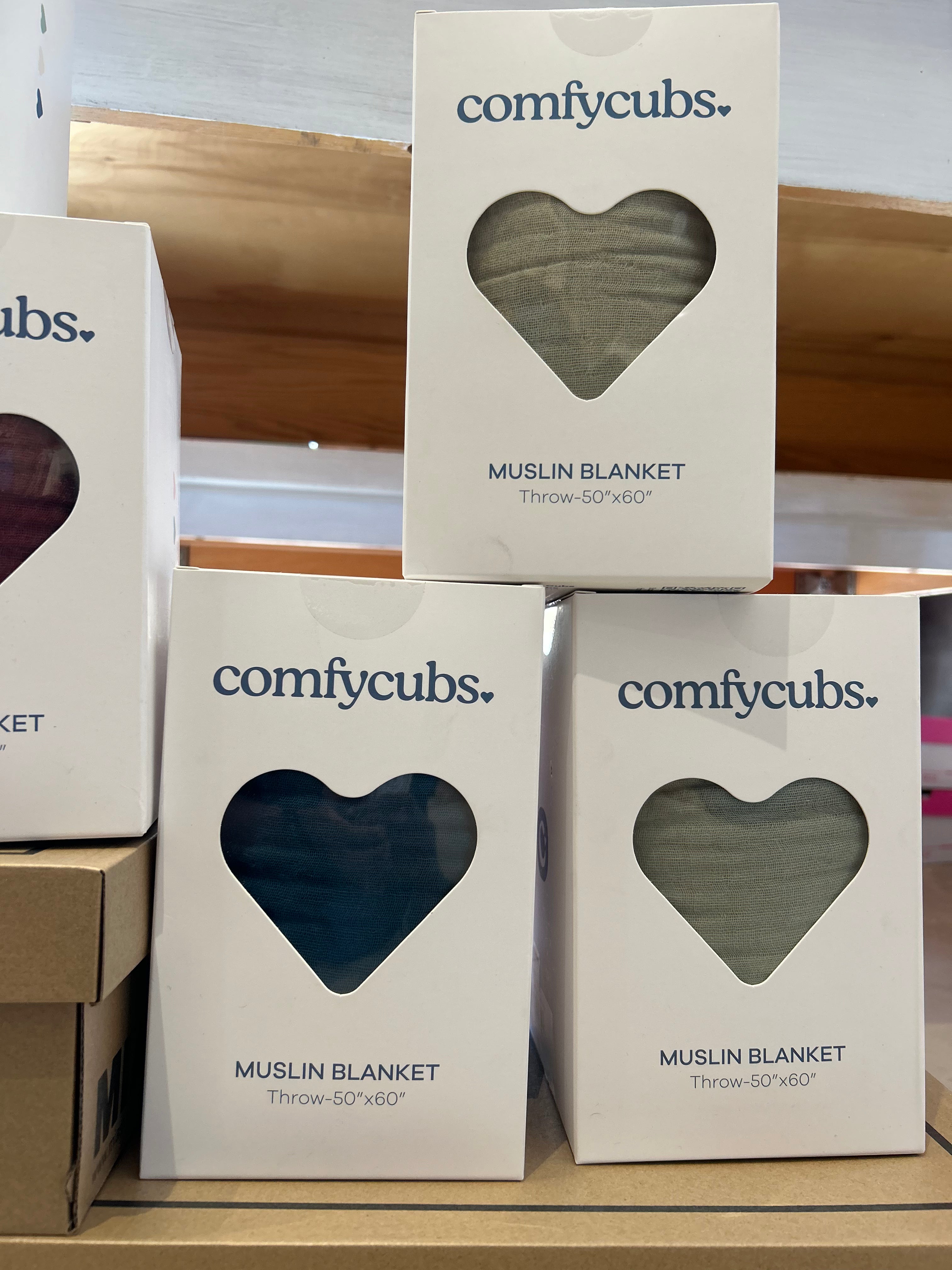 Comfy Cubs Muslin Blanket-blankets-comfy cubs-The Funky Zebra Ames, Women's Fashion Boutique in Ames, Iowa