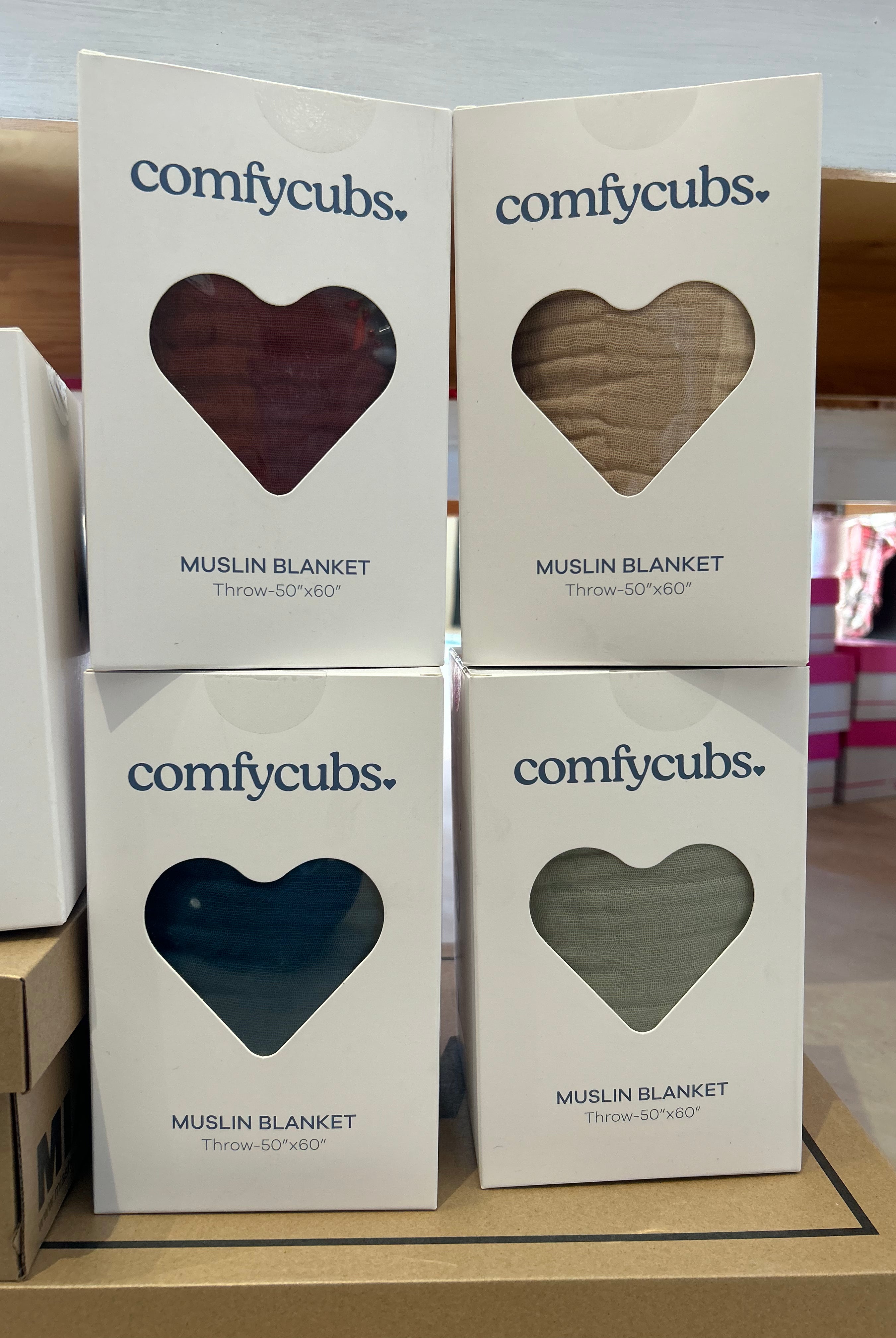 Comfy Cubs Muslin Blanket-blankets-comfy cubs-The Funky Zebra Ames, Women's Fashion Boutique in Ames, Iowa