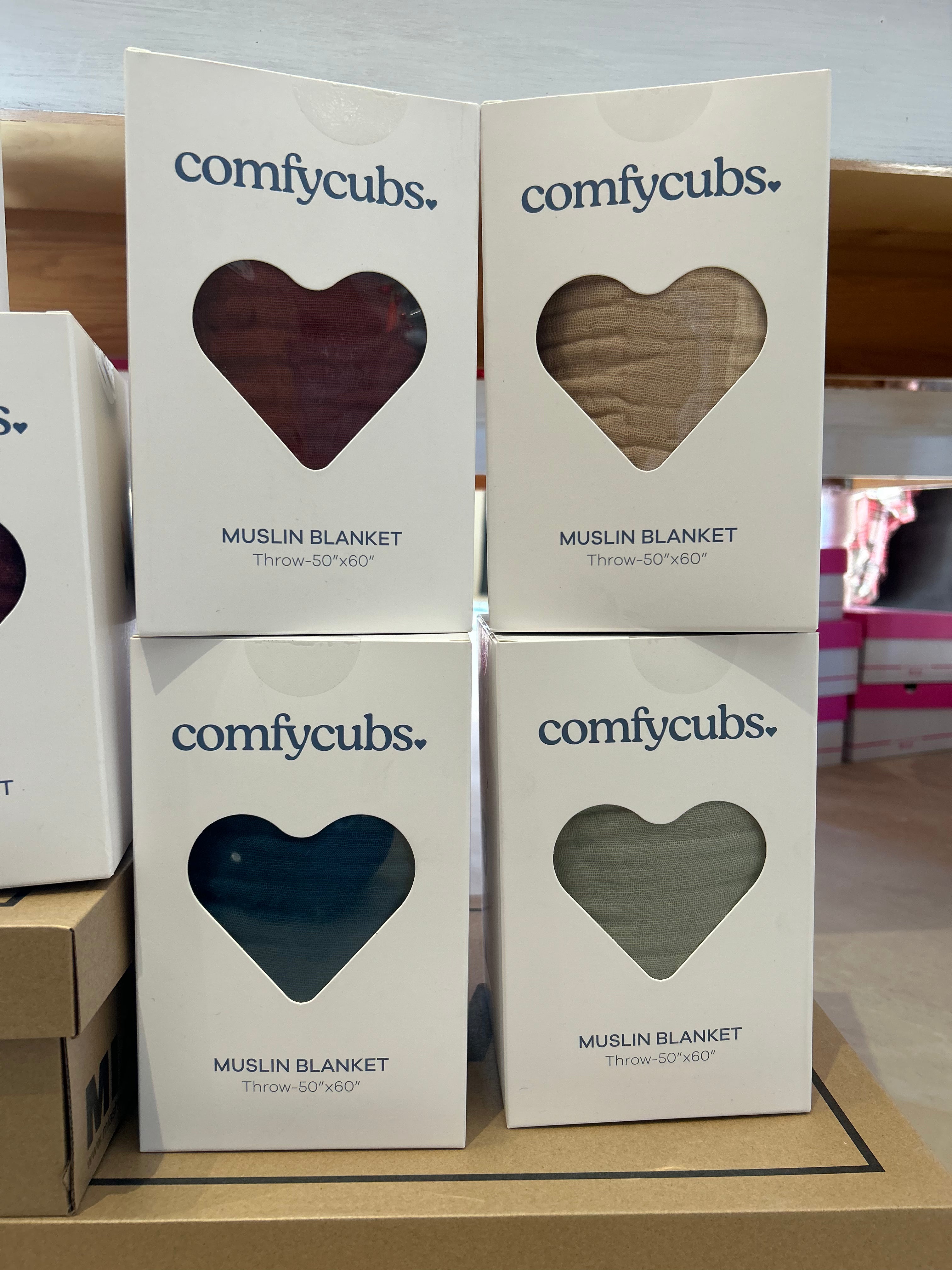 Comfy Cubs Muslin Blanket-blankets-comfy cubs-The Funky Zebra Ames, Women's Fashion Boutique in Ames, Iowa