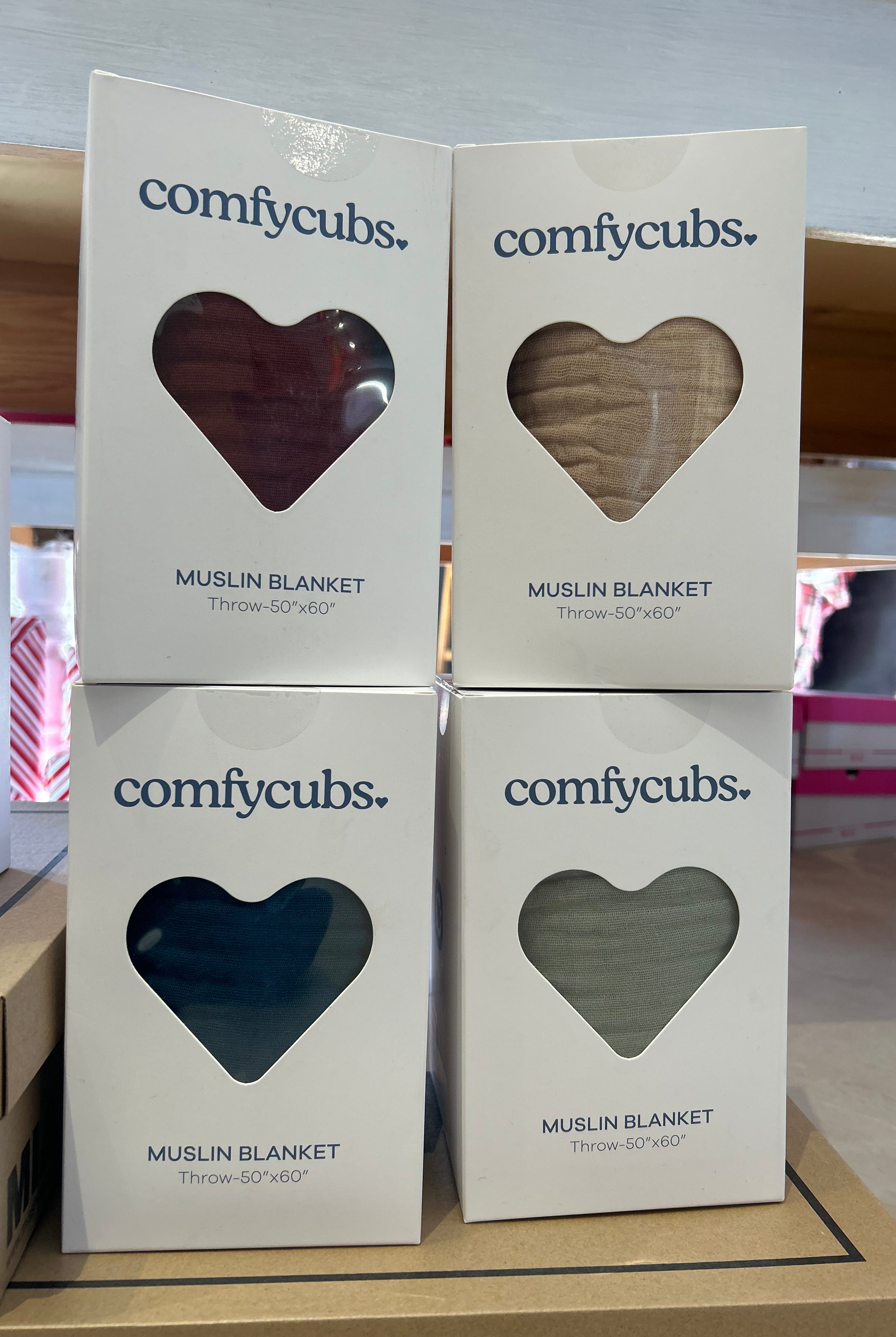 Comfy Cubs Muslin Blanket-blankets-comfy cubs-The Funky Zebra Ames, Women's Fashion Boutique in Ames, Iowa