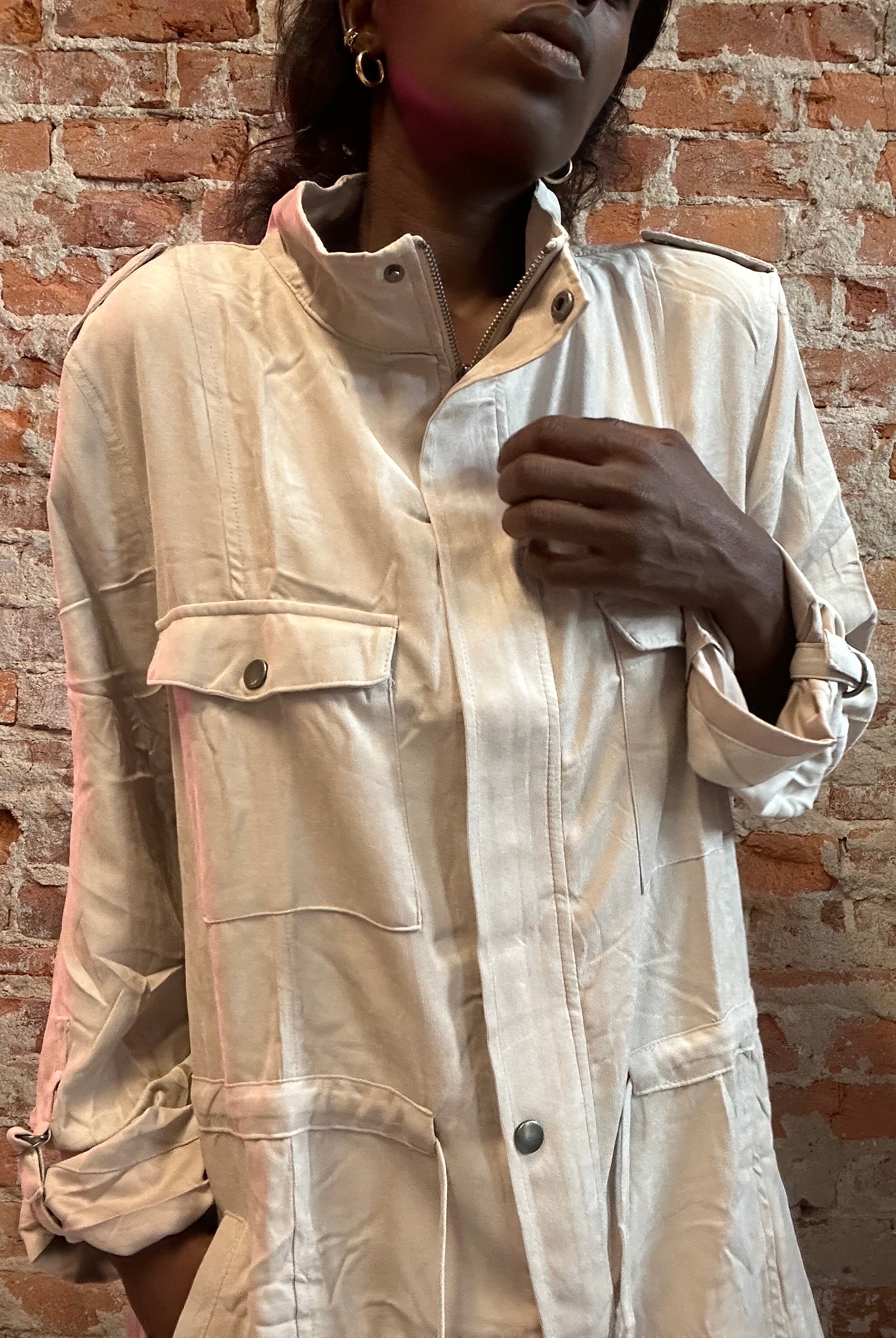 Ramona Utility Jacket-Jackets-Be Cool-The Funky Zebra Ames, Women's Fashion Boutique in Ames, Iowa