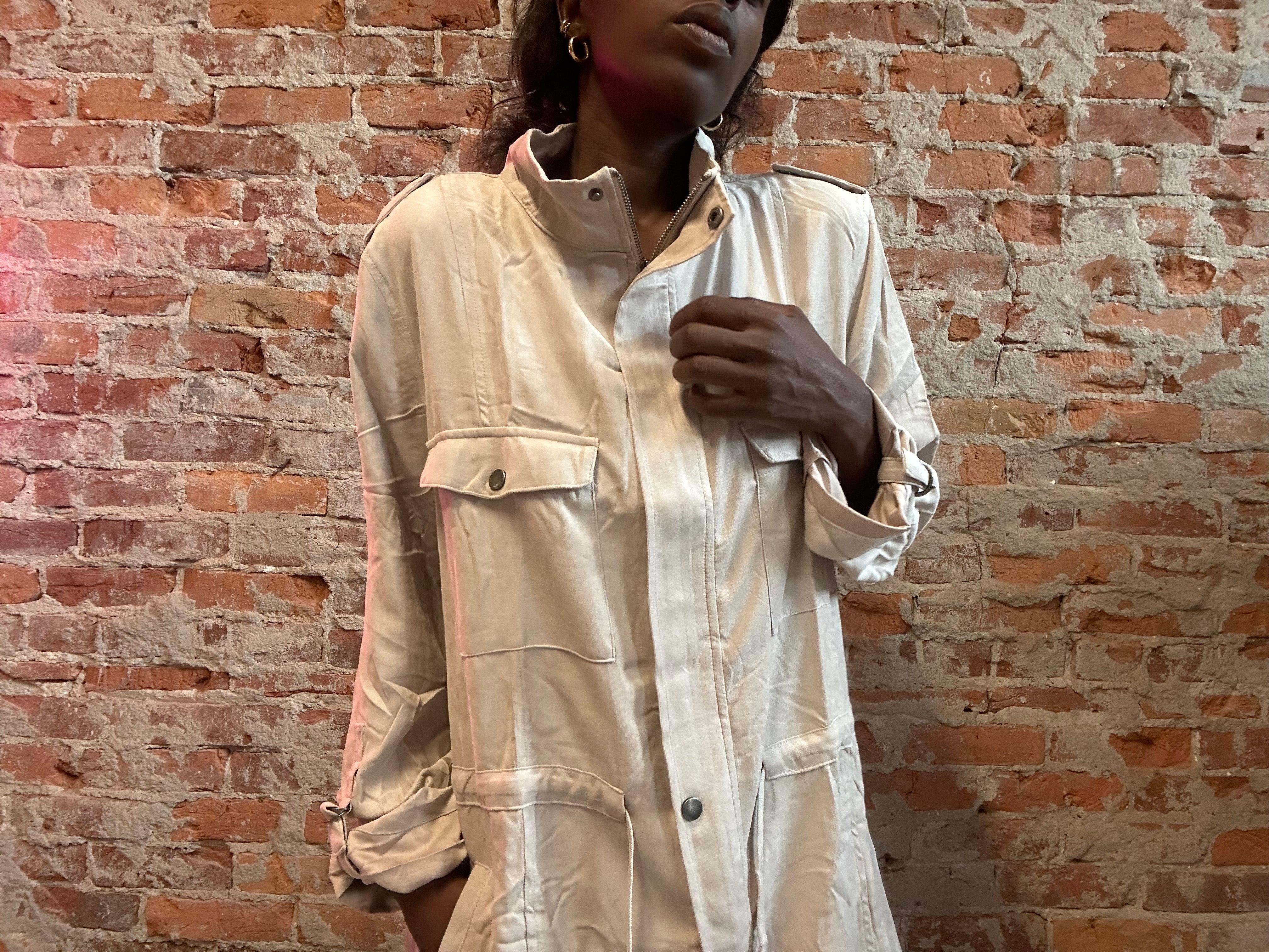 Ramona Utility Jacket-Jackets-Be Cool-The Funky Zebra Ames, Women's Fashion Boutique in Ames, Iowa